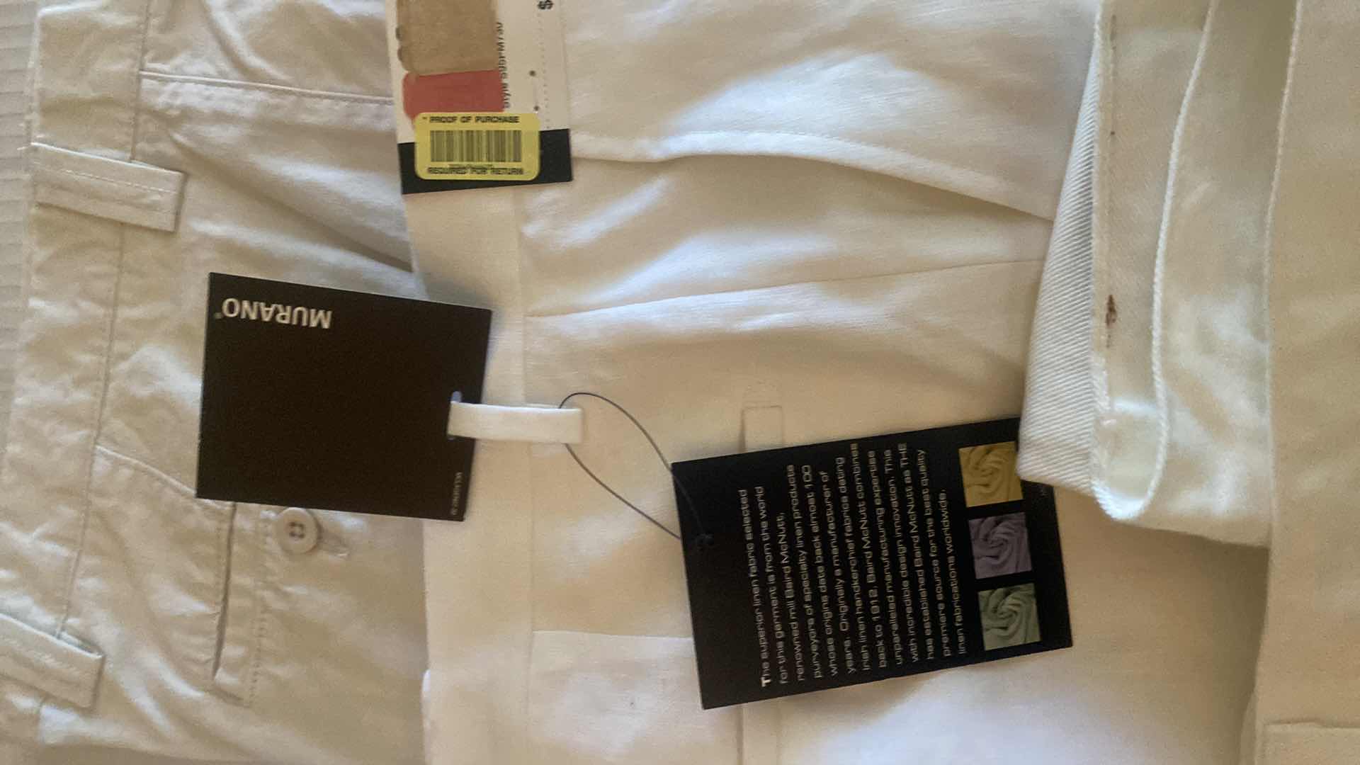 Photo 1 of 8 - MENS WHITE JEANS & SLACKS SIZE 38 (SOME NEW)