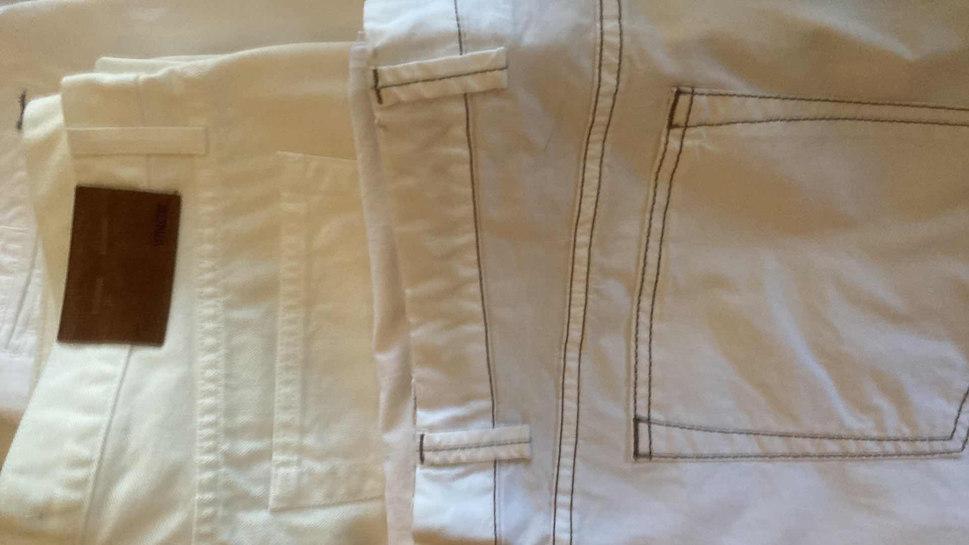 Photo 1 of 8 - MENS WHITE JEANS & SLACKS SIZE 38 (SOME NEW)