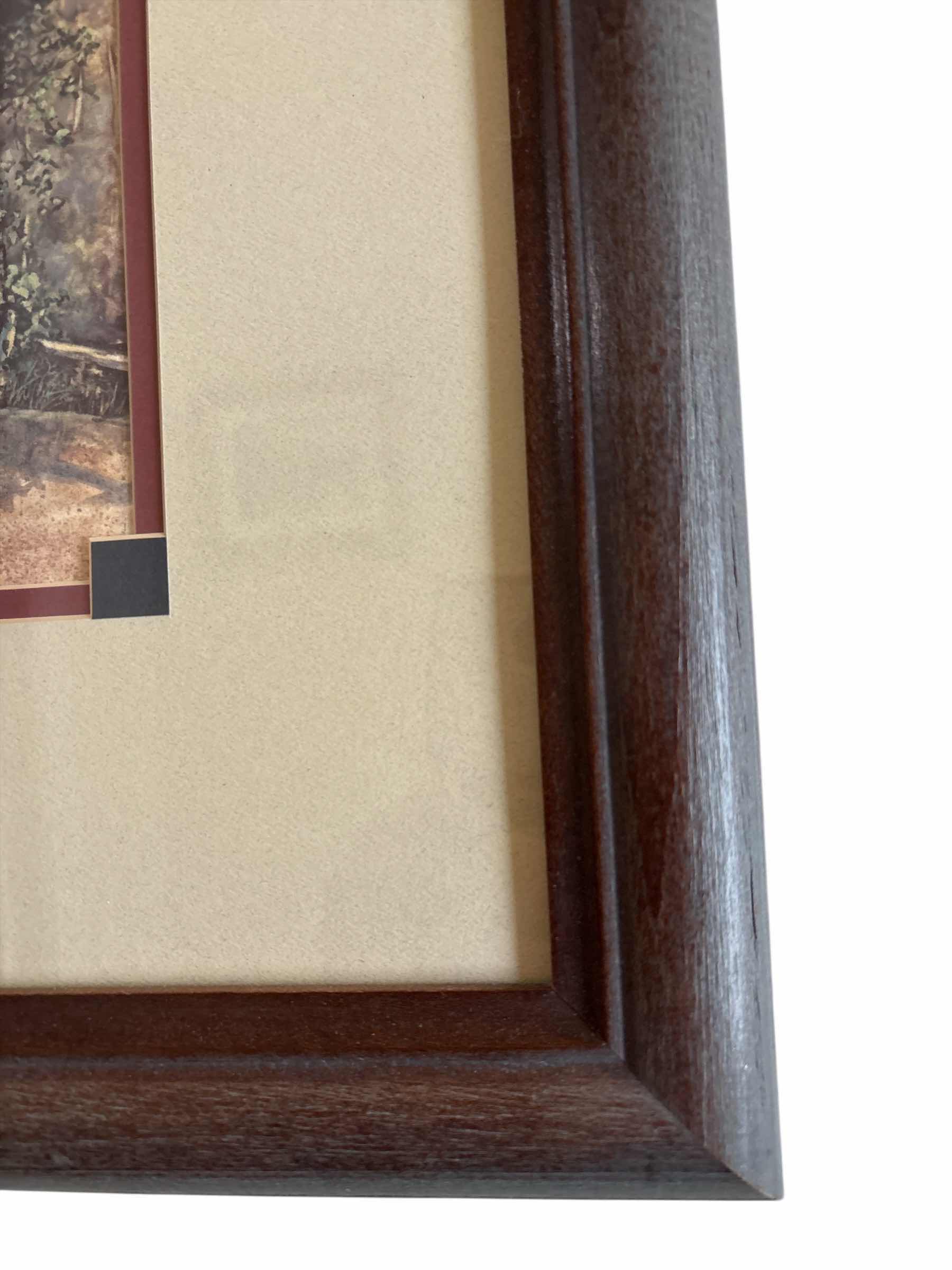 Photo 1 of (2)PCS FRAMED ARTWORK COVERED BRIDGES 19.5”X15.5”