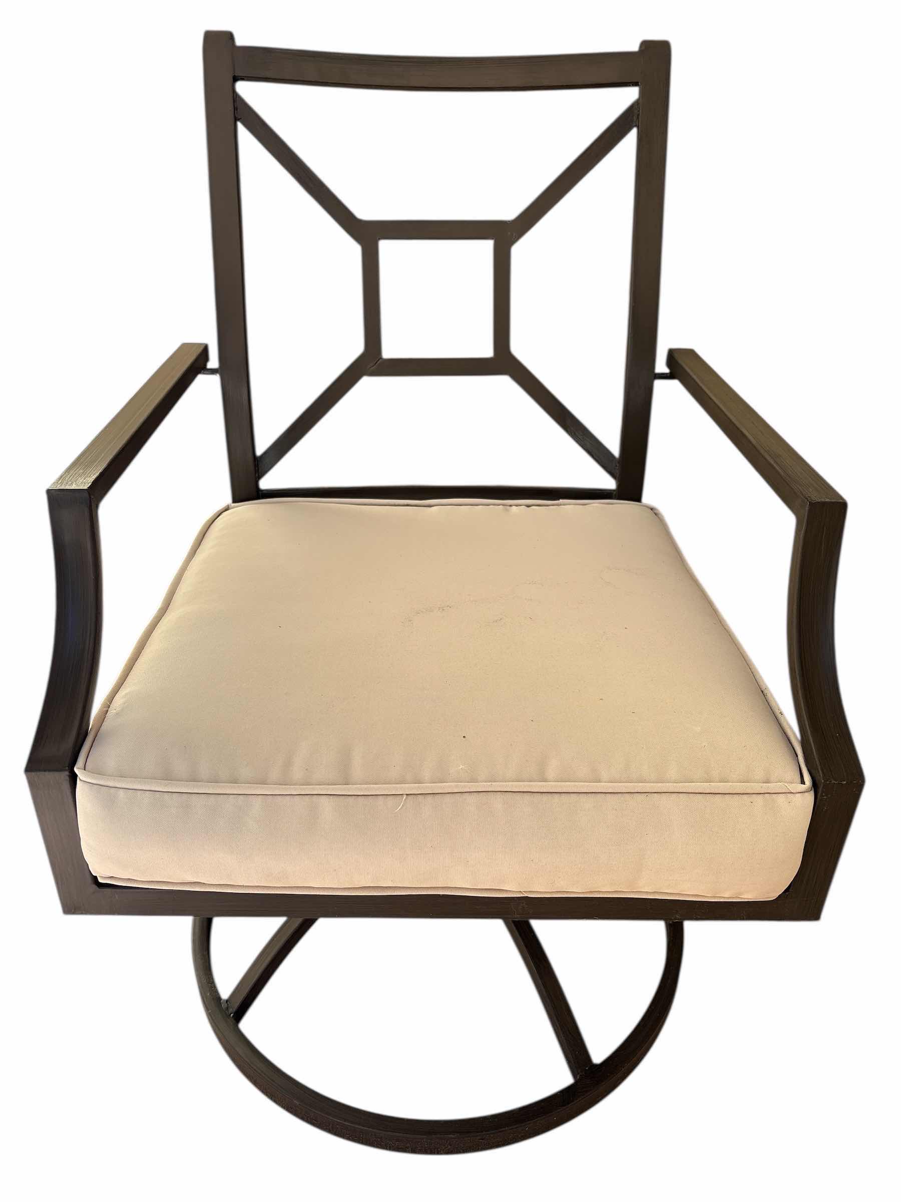 Photo 1 of 42” OUTDOOR TABLE AND CHAIRS H23.5” EST VALUE $490