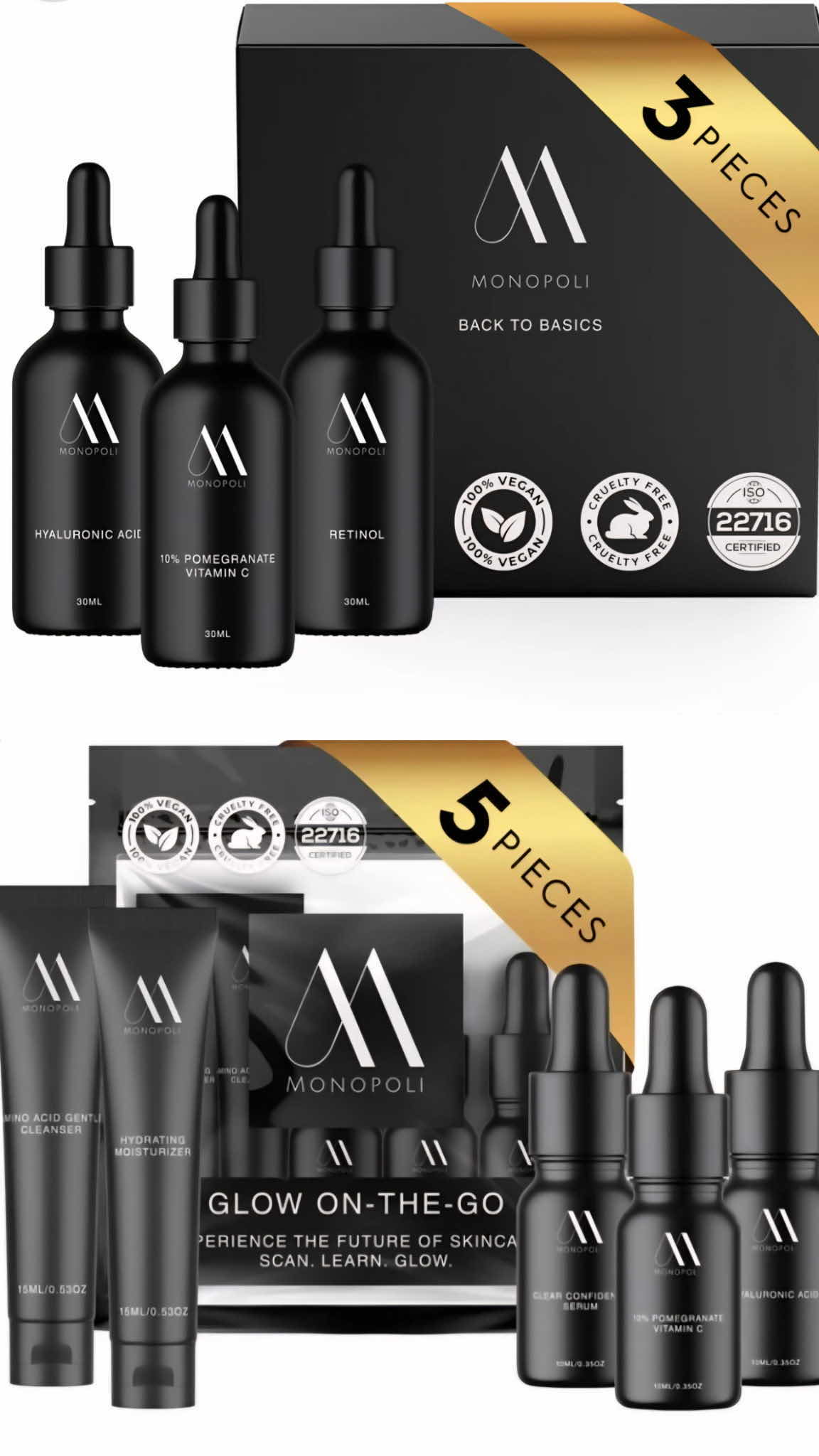 Photo 1 of BACK TO BASICS KIT & GLOW ON THE GO KIT - EXPIRATION 12/9/27 - RETAIL $85