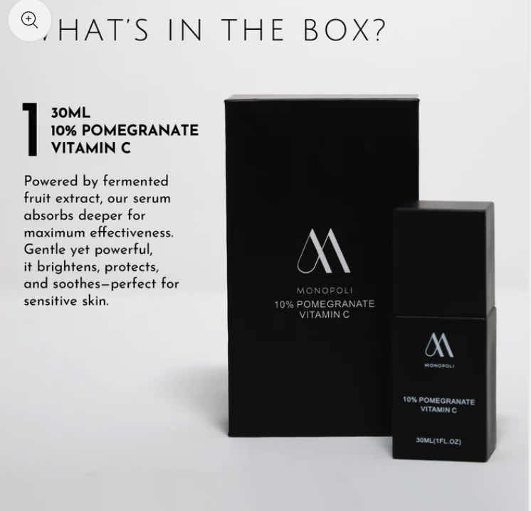 Photo 1 of 10% POMEGRANATE VITAMIN C & CLEAR CONFIDENCE SERUM - EXPIRATION 2027 - RETAIL $69.00