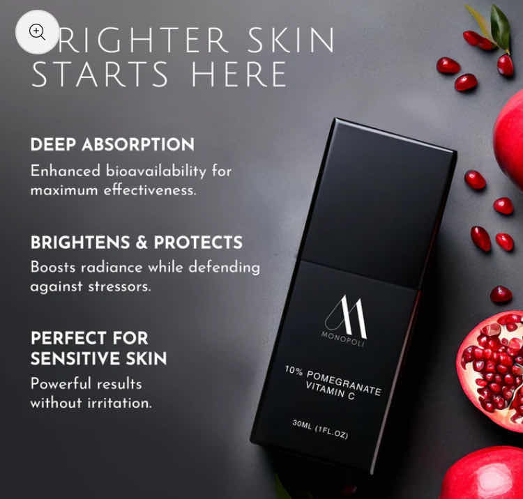 Photo 1 of 10% POMEGRANATE VITAMIN C & CLEAR CONFIDENCE SERUM - EXPIRATION 2027 - RETAIL $69.00