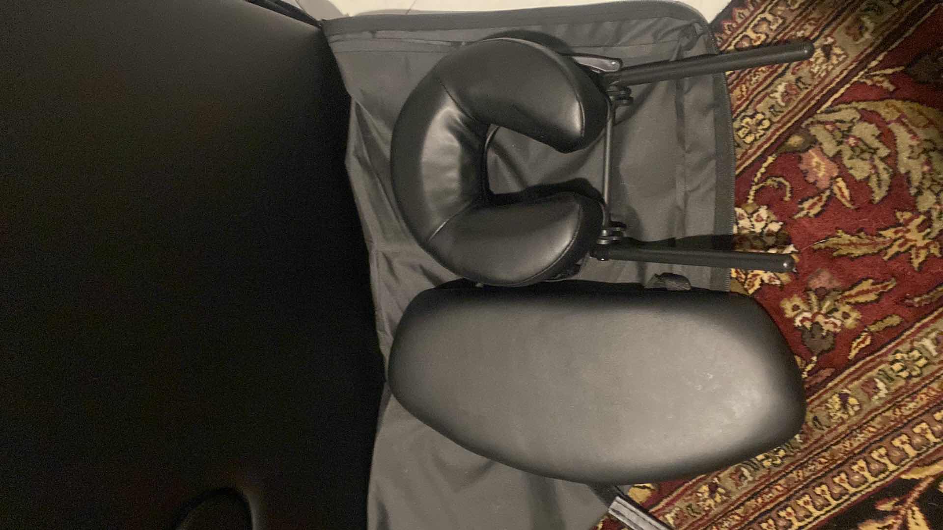 Photo 1 of CLORIS PROFESSIONAL MASSAGE TABLE 84”x28” H ADJUSTABLE (MEASUREMENT INCLUDED HEAD REST, INCLUDED LOWER TRAY & CARRY BAG)