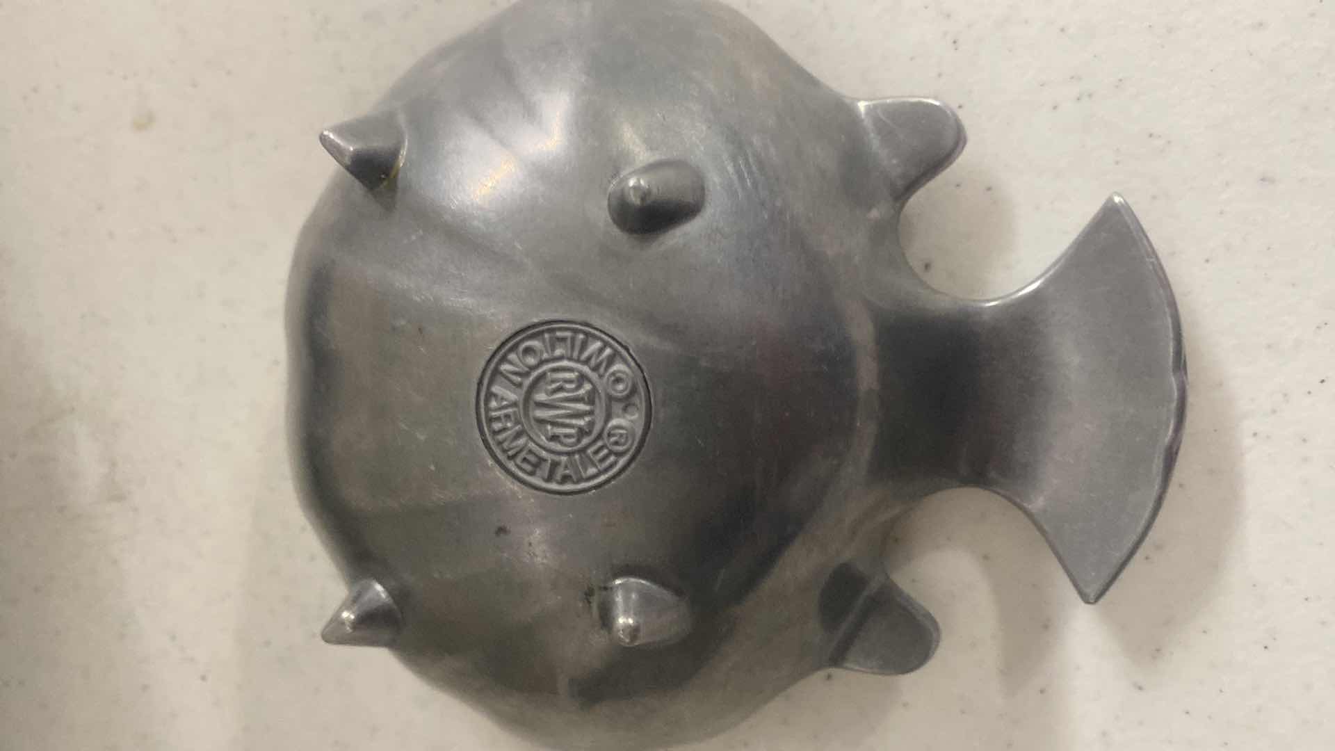 Photo 1 of $100 VINTAGE WILTON ARMETALE 2 PIECE RELISH/SEAFOOD TRAY WITH DIP HOLDER