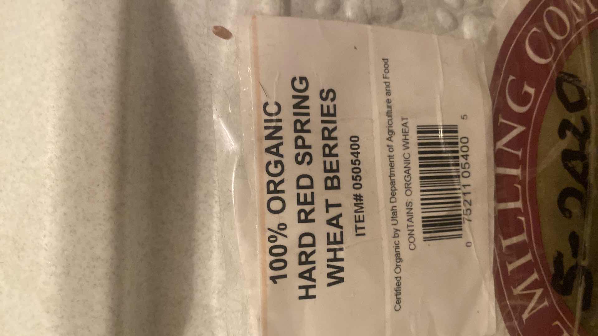 Photo 1 of LARGE GAMMA CONTAINER WITH WHEAT BERRIES