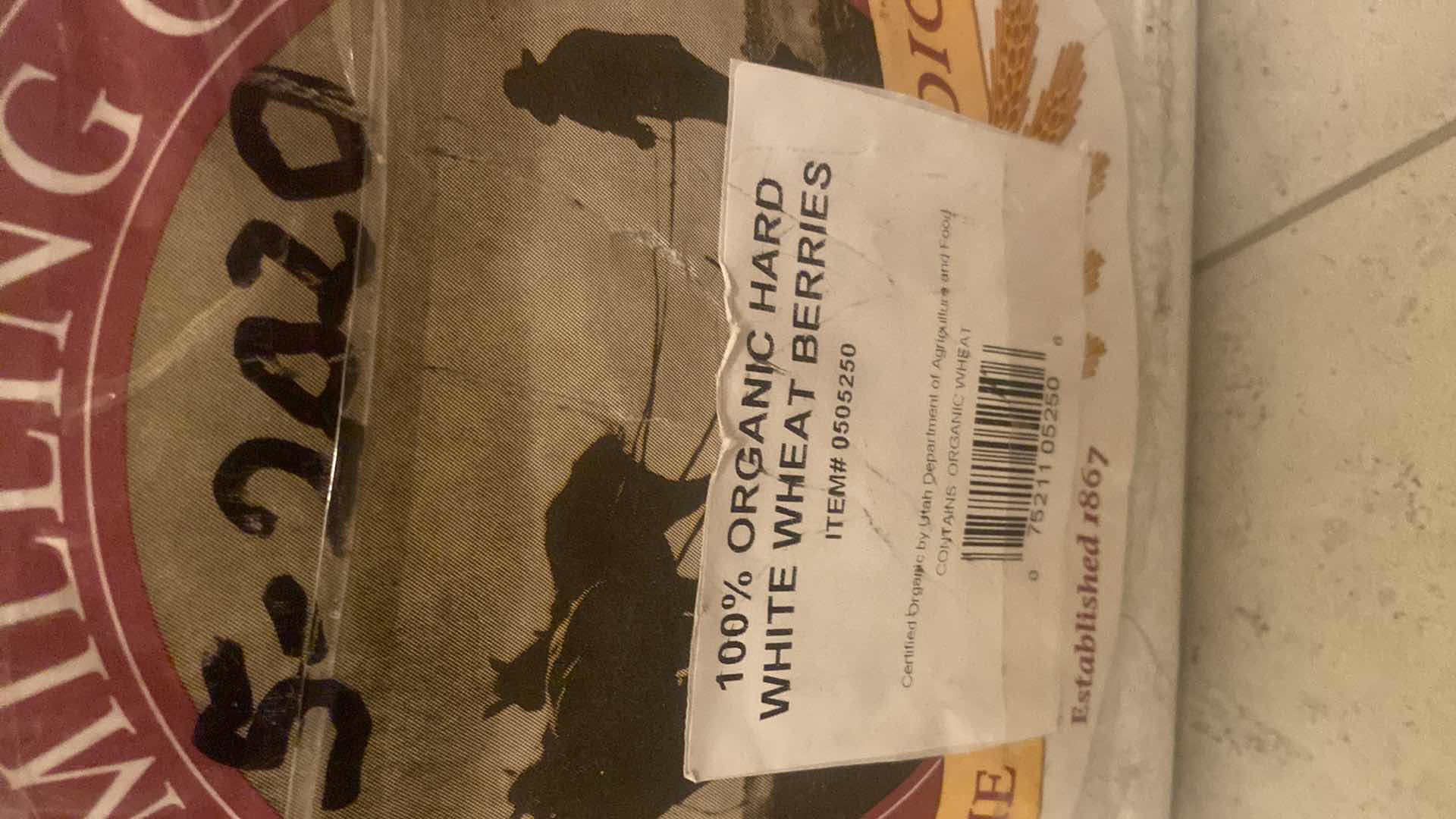 Photo 1 of LARGE GAMMA CONTAINER WITH WHEAT BERRIES