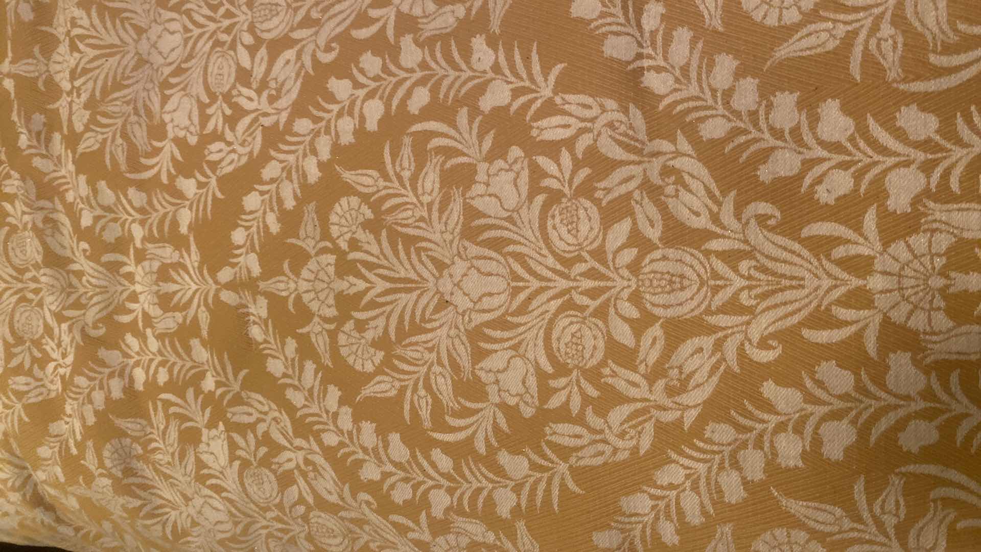 Photo 1 of ROSE TREE GOLD & CHAMPAGNE QUEEN COMFORTER WITH 3 EURO PILLOW SHAMS (INSERTS NOT INCLUDED)