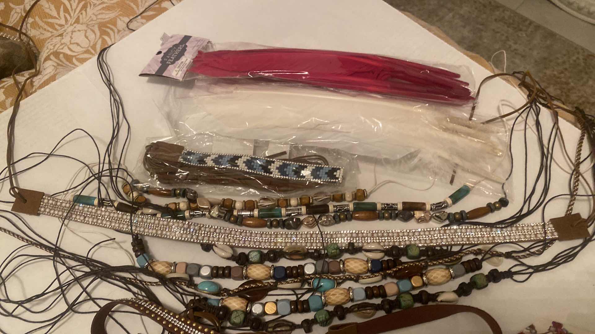 Photo 1 of CRAFT SUPPLIES - HAT BANDS & FEATHERS