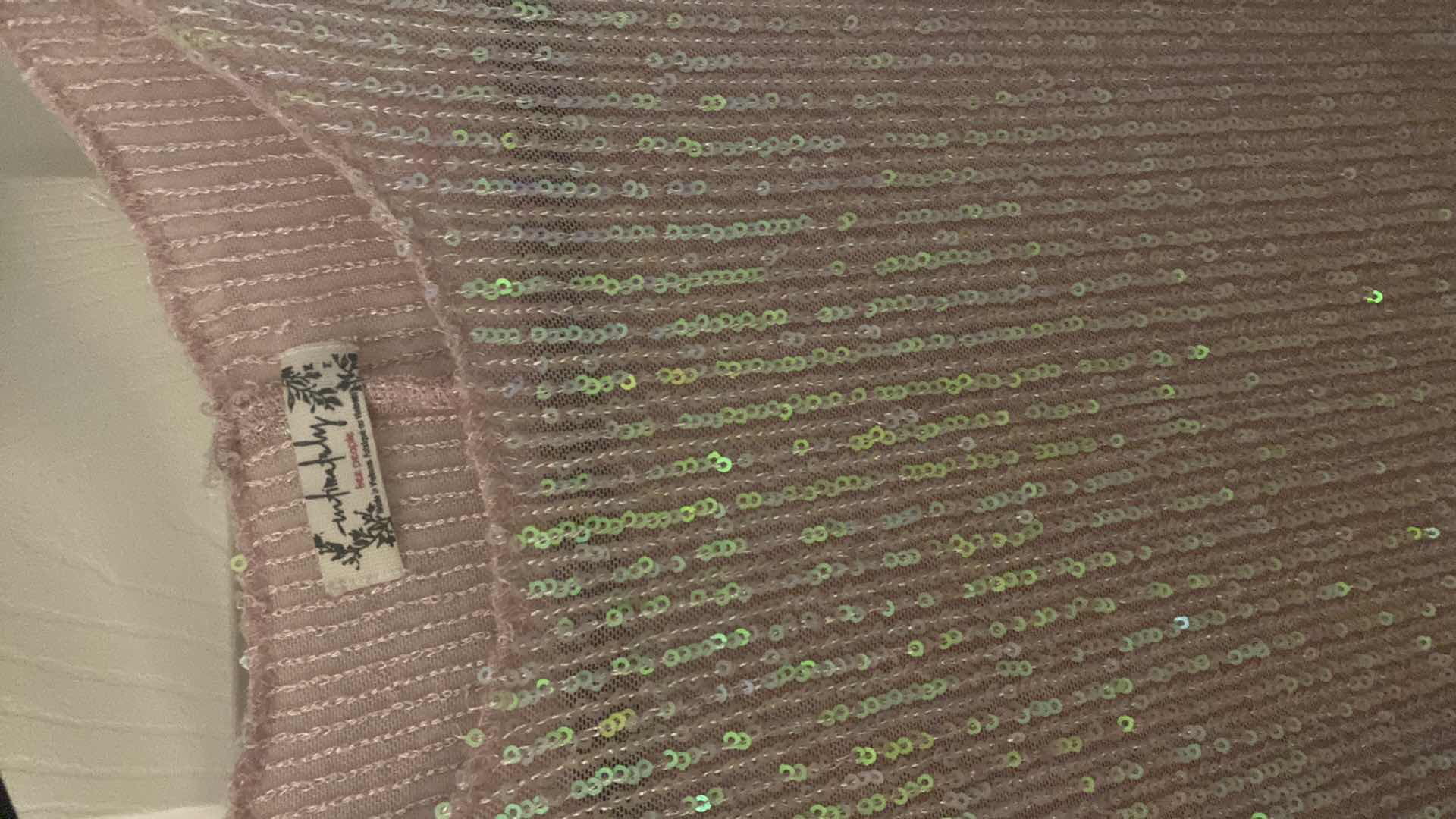 Photo 1 of 2 - WOMENS FREE PEOPLE PINK SEQUIN TOPS SIZE MEDIUM