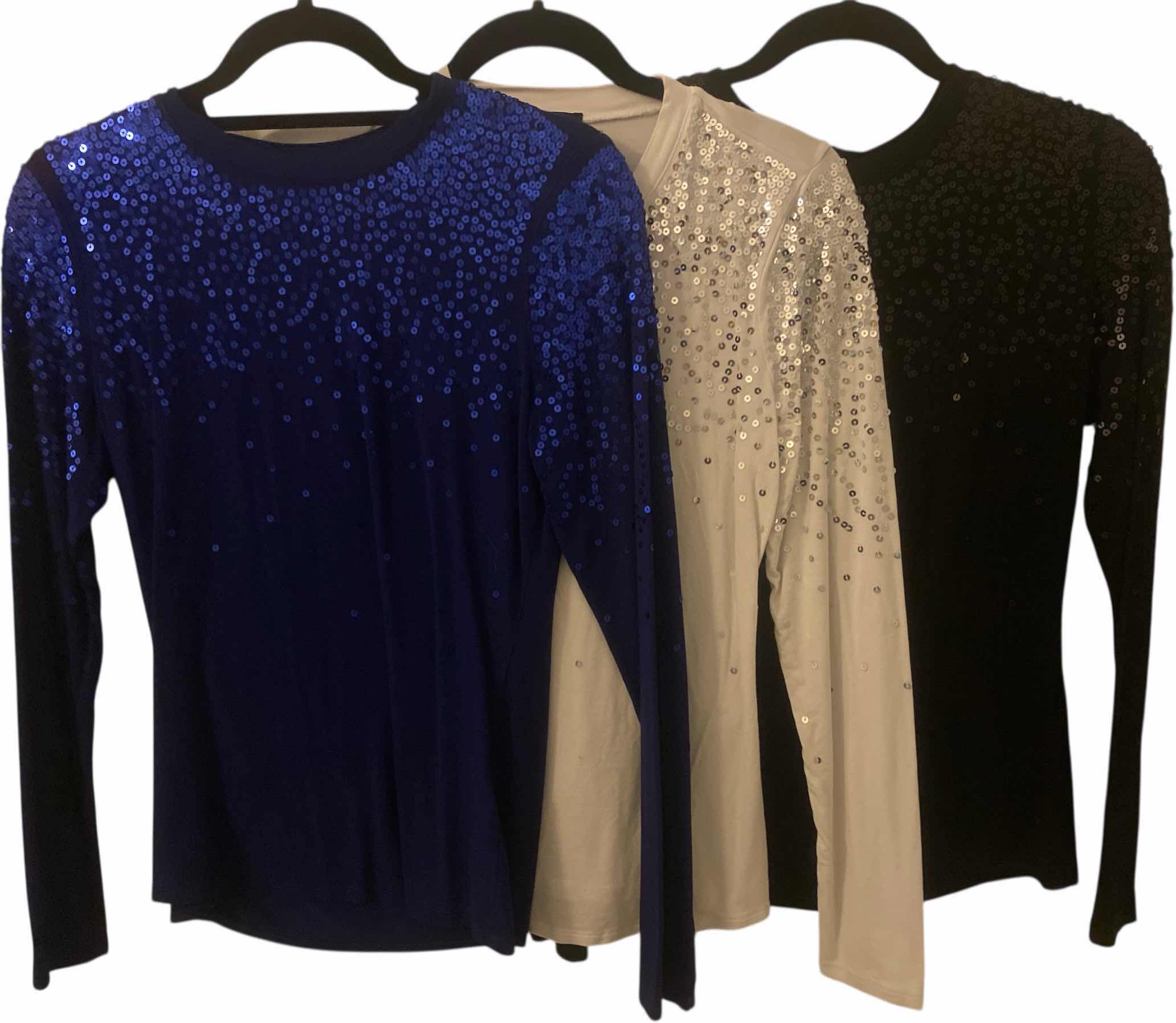Photo 1 of 3 - WOMENS INC SEQUIN TEE’s SIZES SMALL & MEDIUM