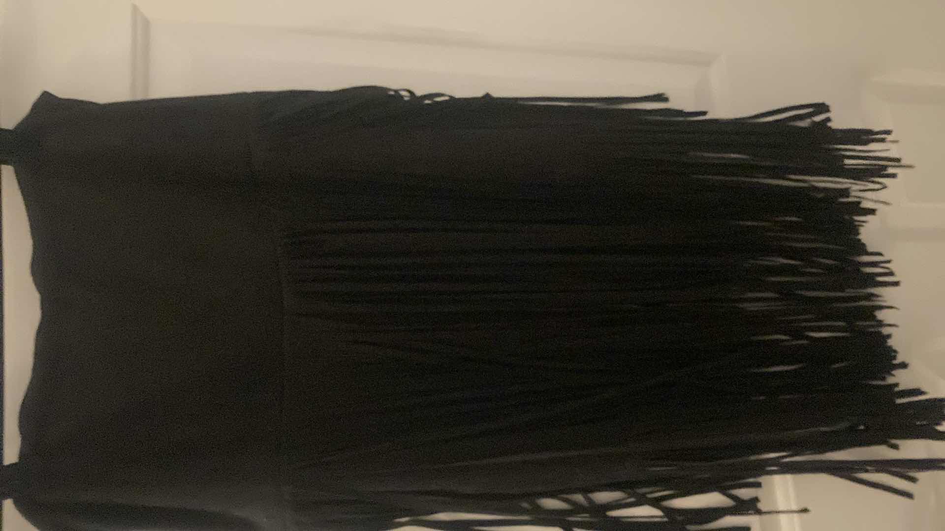 View 5 of WOMENS VOCAL FAUX SUEDE ABOVE KNEE SKIRT WITH FRINGE SIZE MEDIUM
