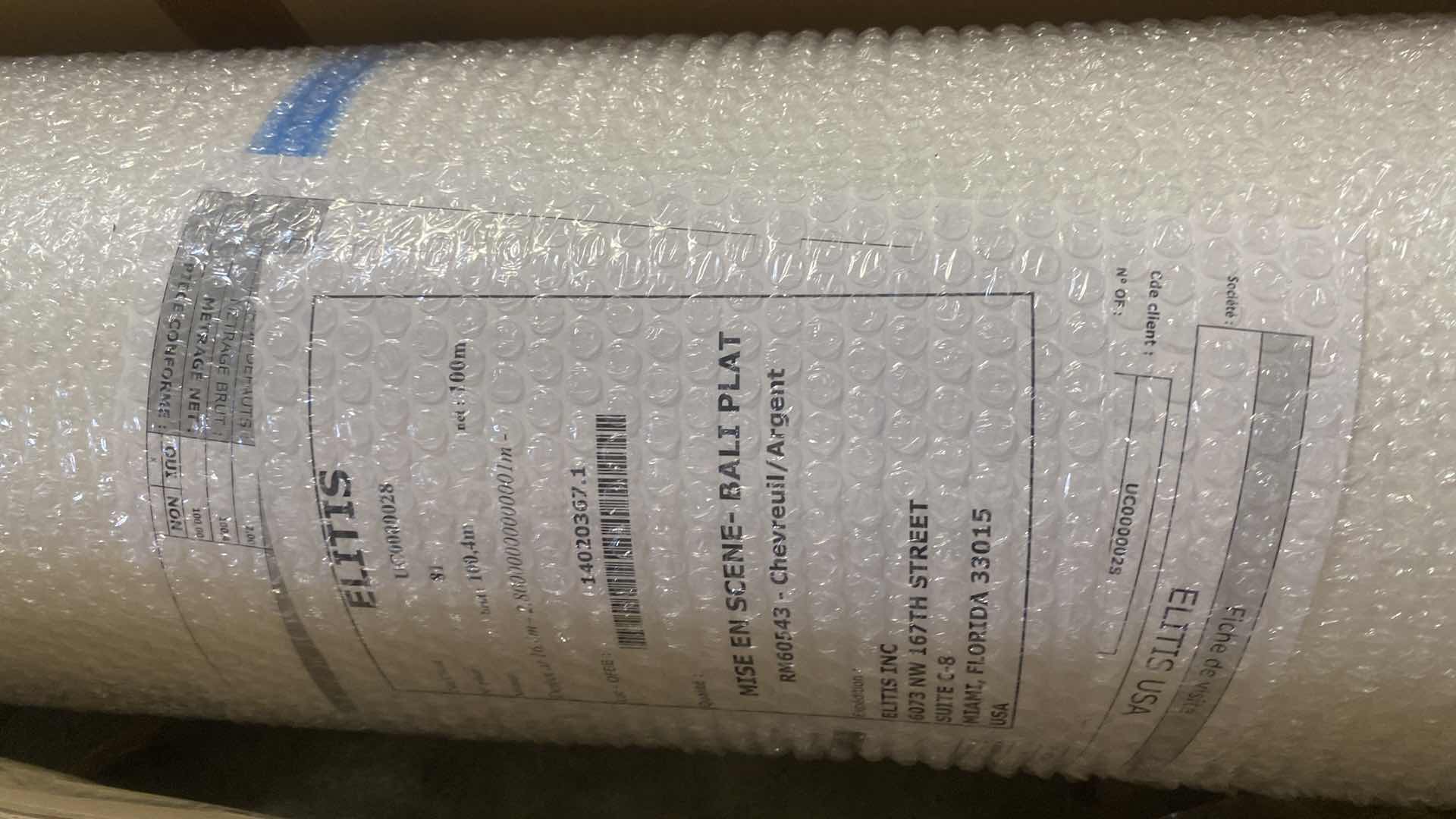 Photo 1 of NEW ELITIS E-WC-2303 GOLD MILAR SPECIALTY WALL COVERING PAPER CLASS A (54” W / 30 YARD ROLL) MSRP $1,170.00 (4 rolls available all sold separately)