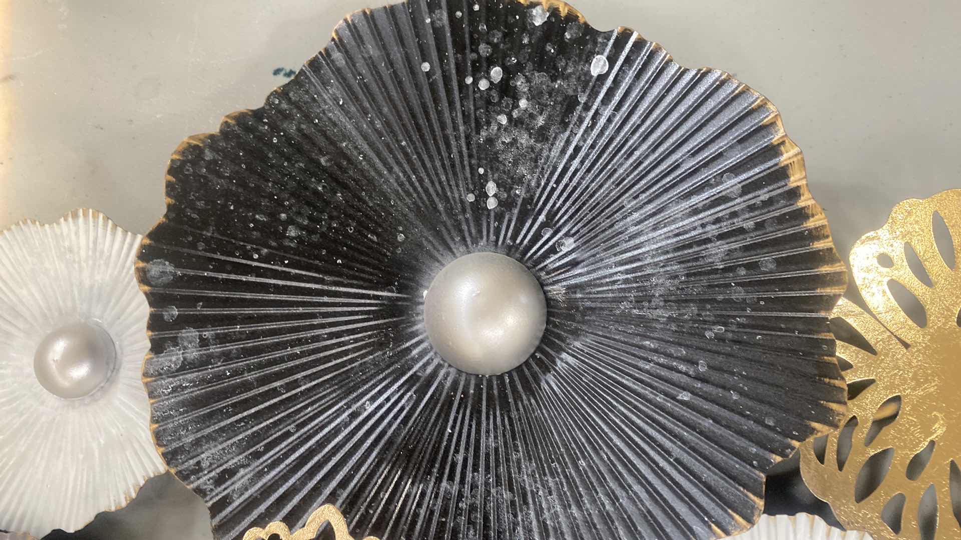 Photo 1 of BLACK GOLD & SILVER WALL DECOR 36” x 16”