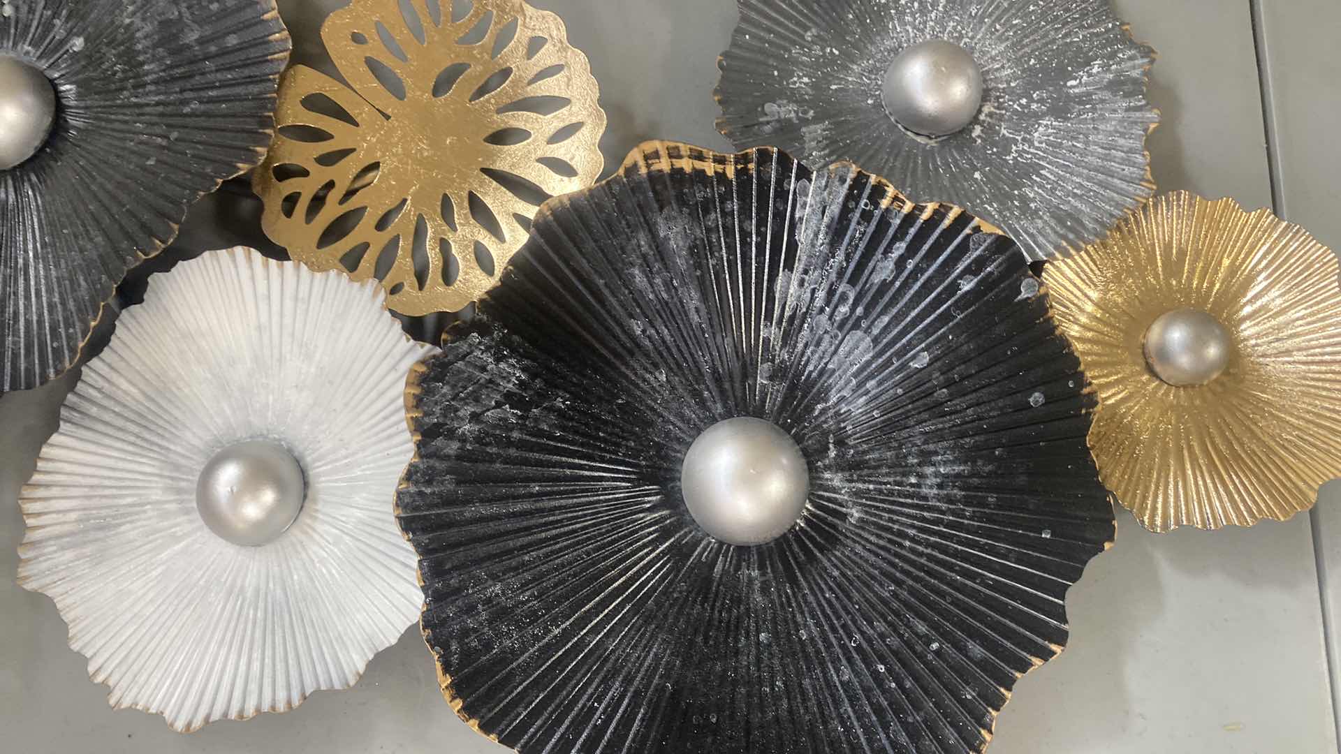 Photo 1 of BLACK GOLD & SILVER WALL DECOR 36” x 16”