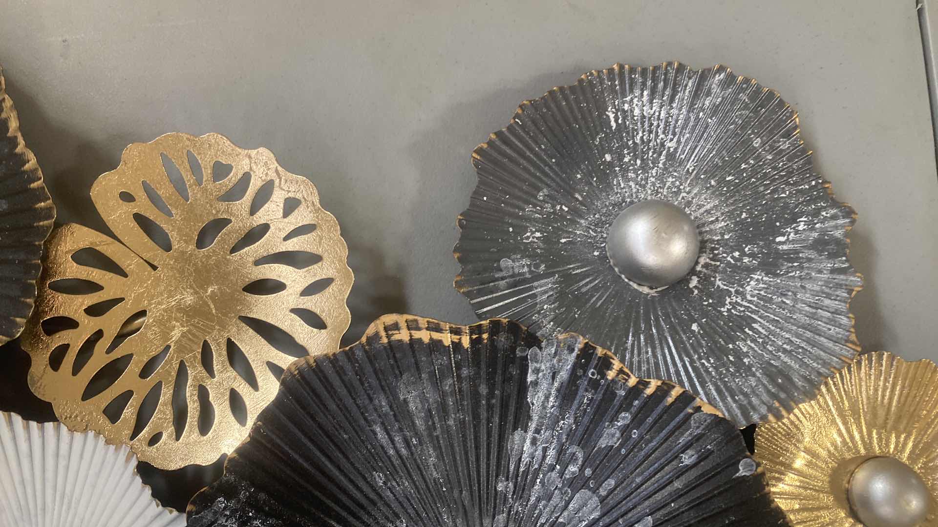 Photo 1 of BLACK GOLD & SILVER WALL DECOR 36” x 16”