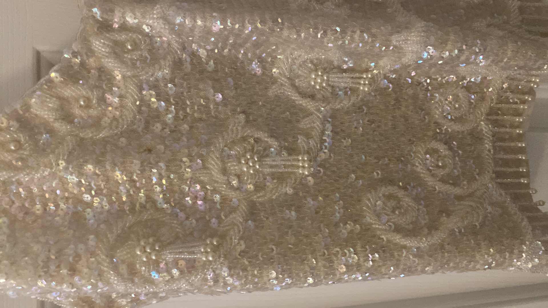 Photo 1 of VINTAGE WOMENS SEQUIN & PEARL CAMISOLE EST SIZE SMALL