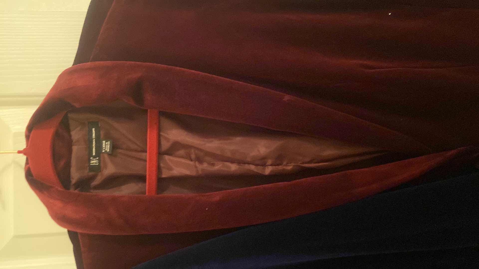 View 4 of 2 - WOMENS INC VELVET BLAZERS BLUE & BURGUNDY SIZE X LARGE