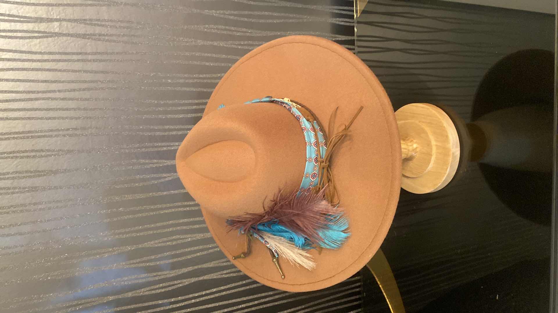 Photo 1 of CUSTOM DECORATED FEDORA WITH INTERIOR RIBBON TO ADJUST FIT