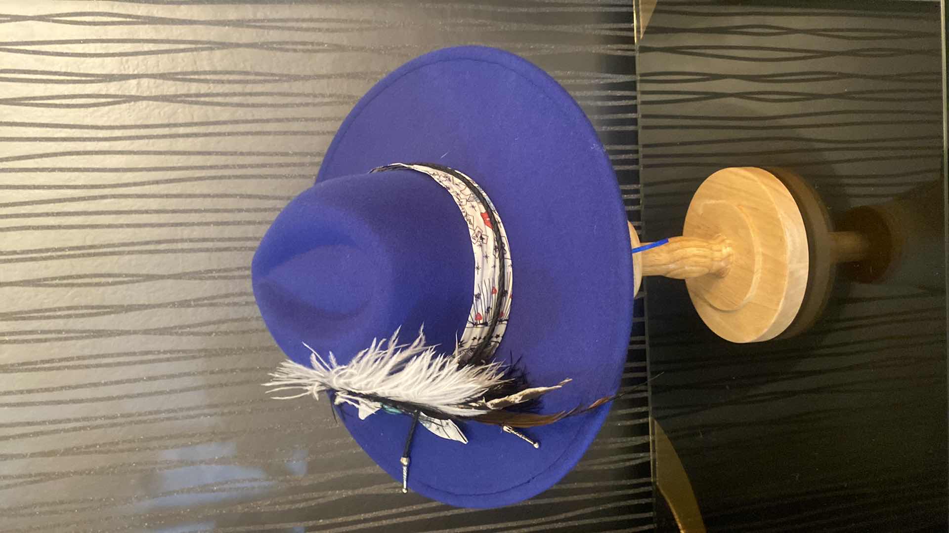 Photo 1 of NEW CUSTOM DECORATED FEDORA WITH INTERIOR RIBBON TO ADJUST FIT