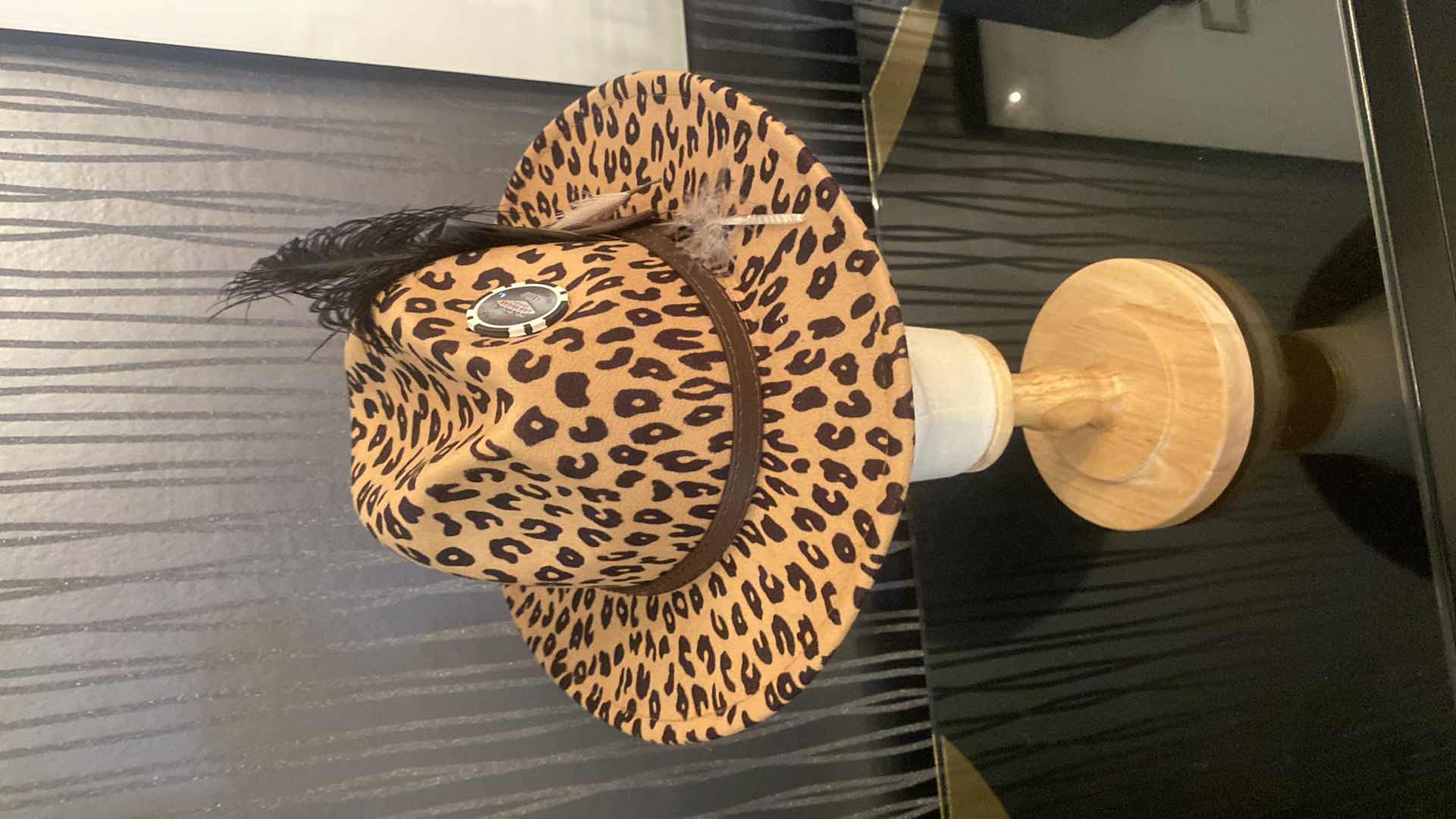 Photo 1 of $150 CUSTOM DECORATED SHORT BRIM FEDORA WITH INTERIOR RIBBON TO ADJUST FIT