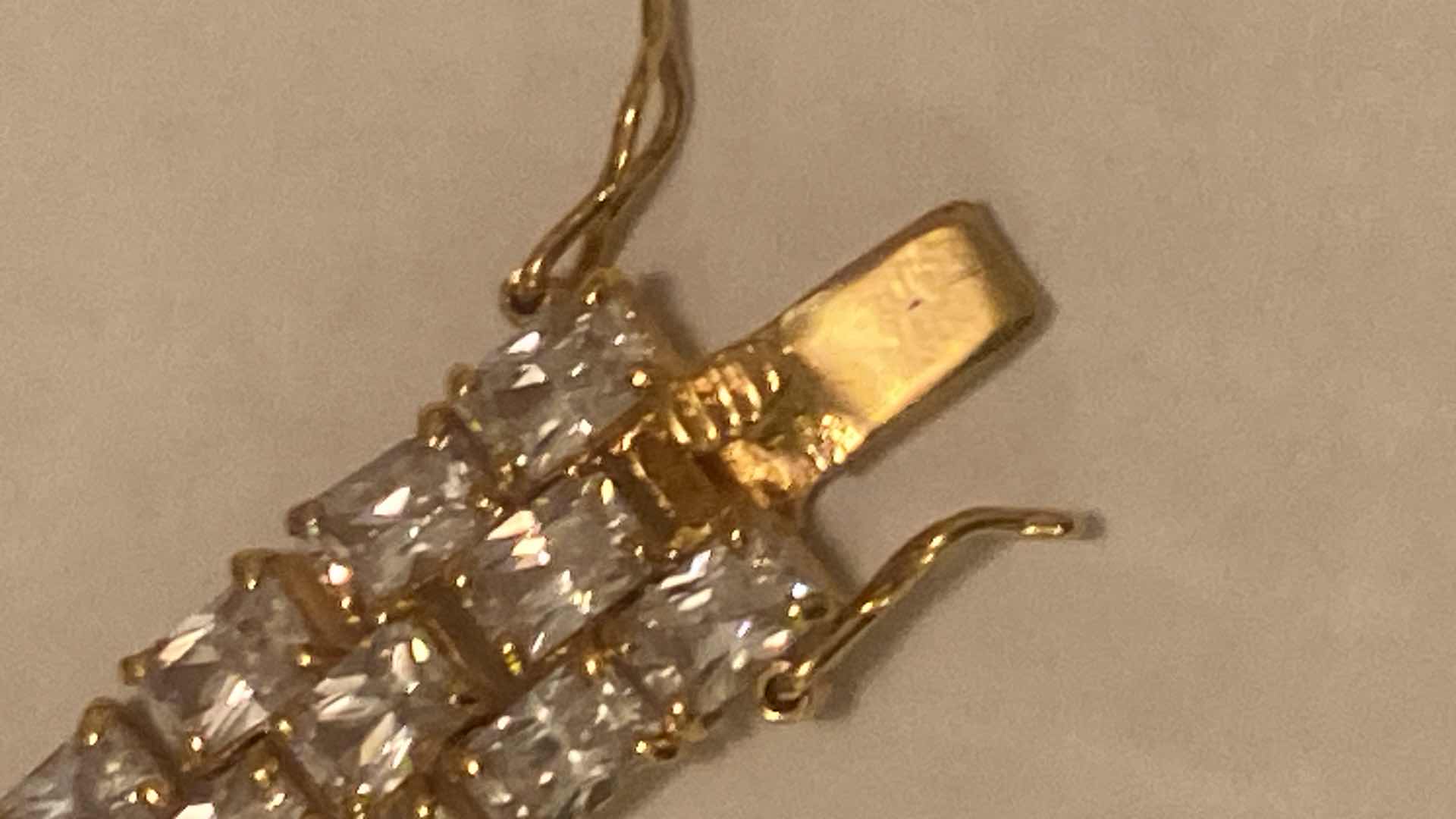 Photo 1 of VINTAGE SUZANNE SOMMERS DBJ VERMEIL TENNIS BRACELET