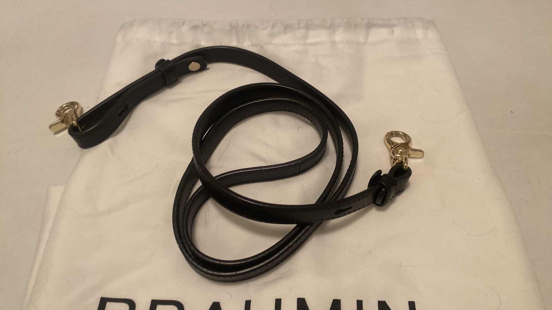 Photo 1 of BRAHMIN DUAL CARRY DUXBURY LEATHER SATCHEL IN IRONWOOD ALZETTE 11” X 4 1/2” H10” & LONG CREDIT CARD WALLET WITH DUST BAG