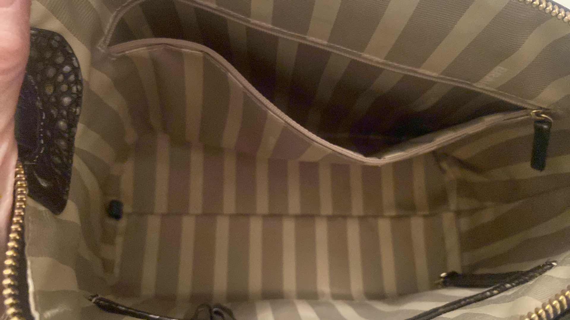 Photo 1 of BRAHMIN DUAL CARRY DUXBURY LEATHER SATCHEL IN IRONWOOD ALZETTE 11” X 4 1/2” H10” & LONG CREDIT CARD WALLET WITH DUST BAG