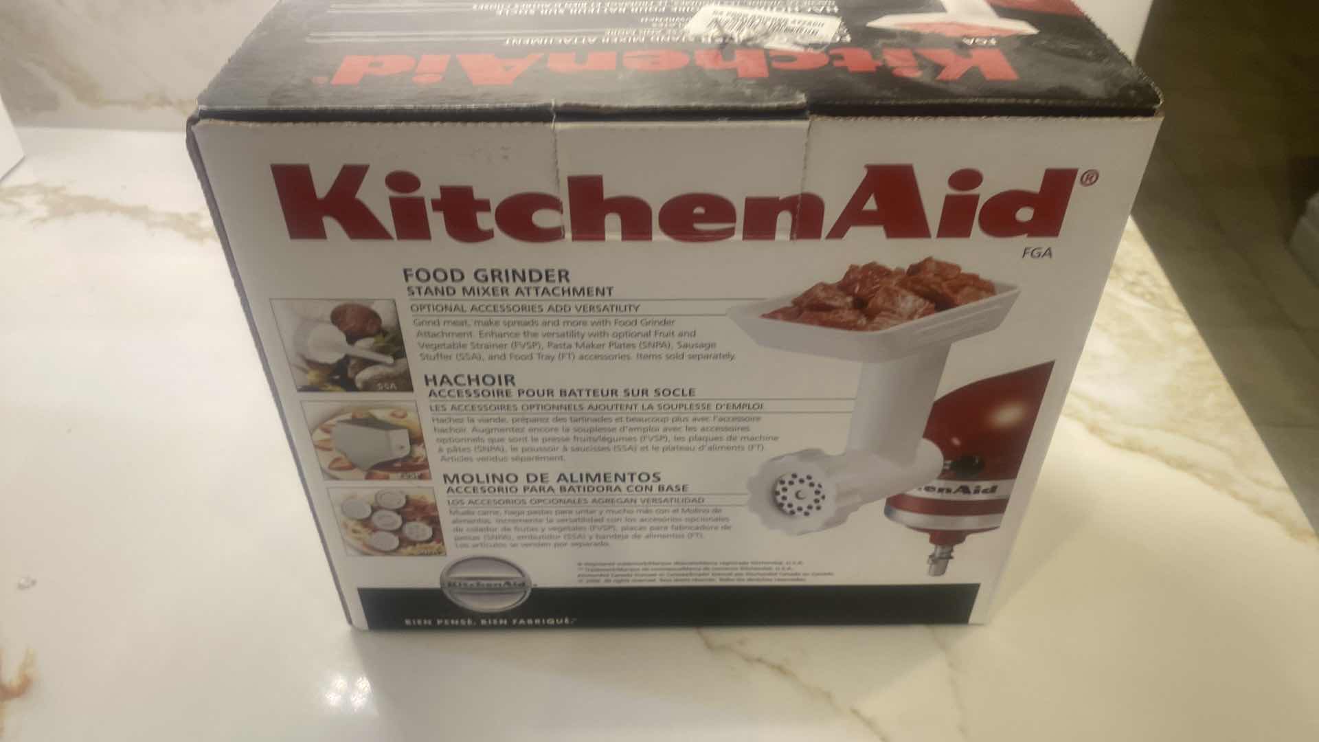 Photo 1 of NEW KITCHEN AID FOOD GRINDER ATTACHMENT FOR STAND MIXER