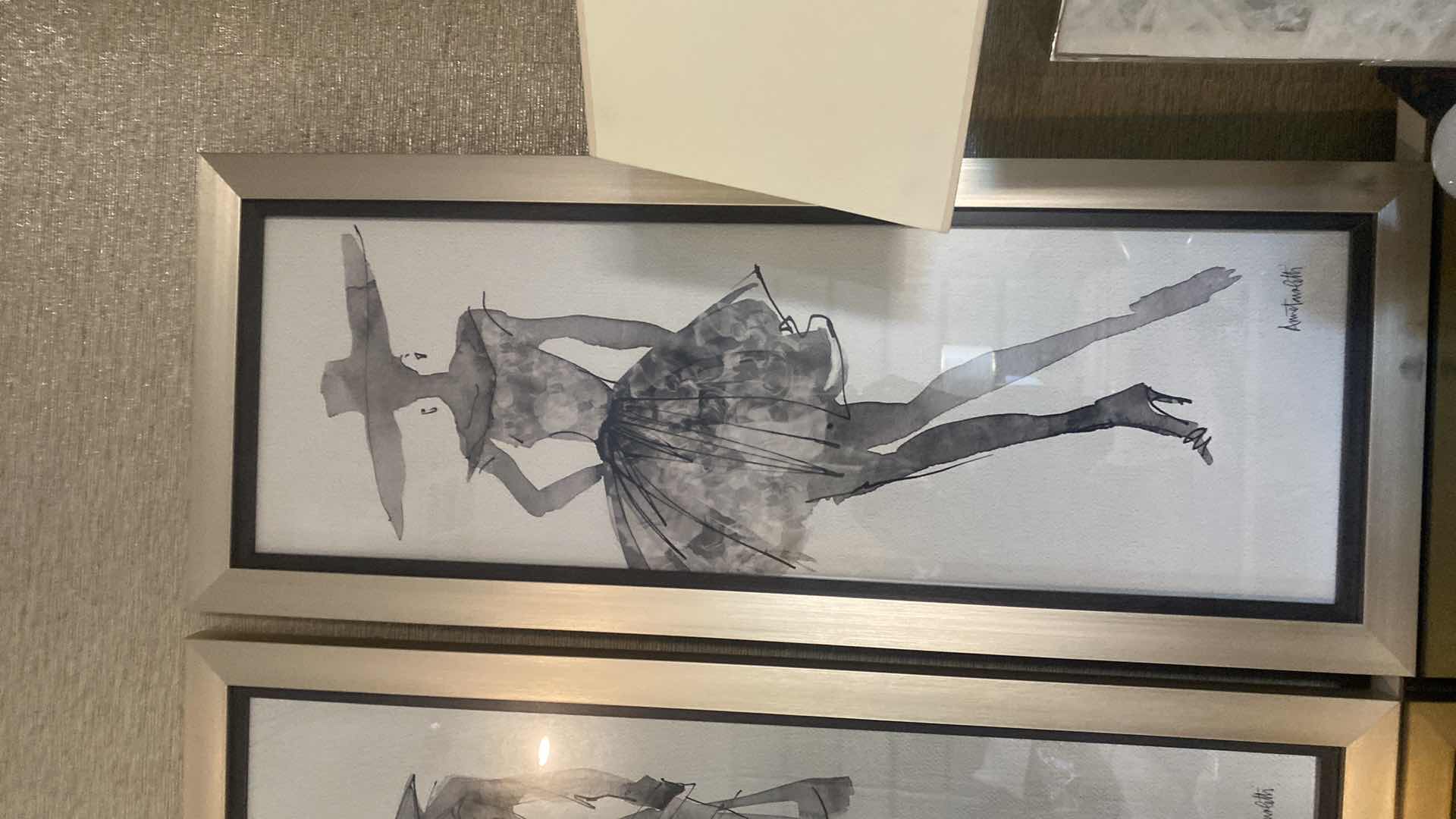 Photo 1 of UTTERMOST “FASHION SKETCHBOOK” by ANN TAVOLETTI SET OF 4 PRINTS EACH MEASURES 15 1/2“ x 39 3/4”