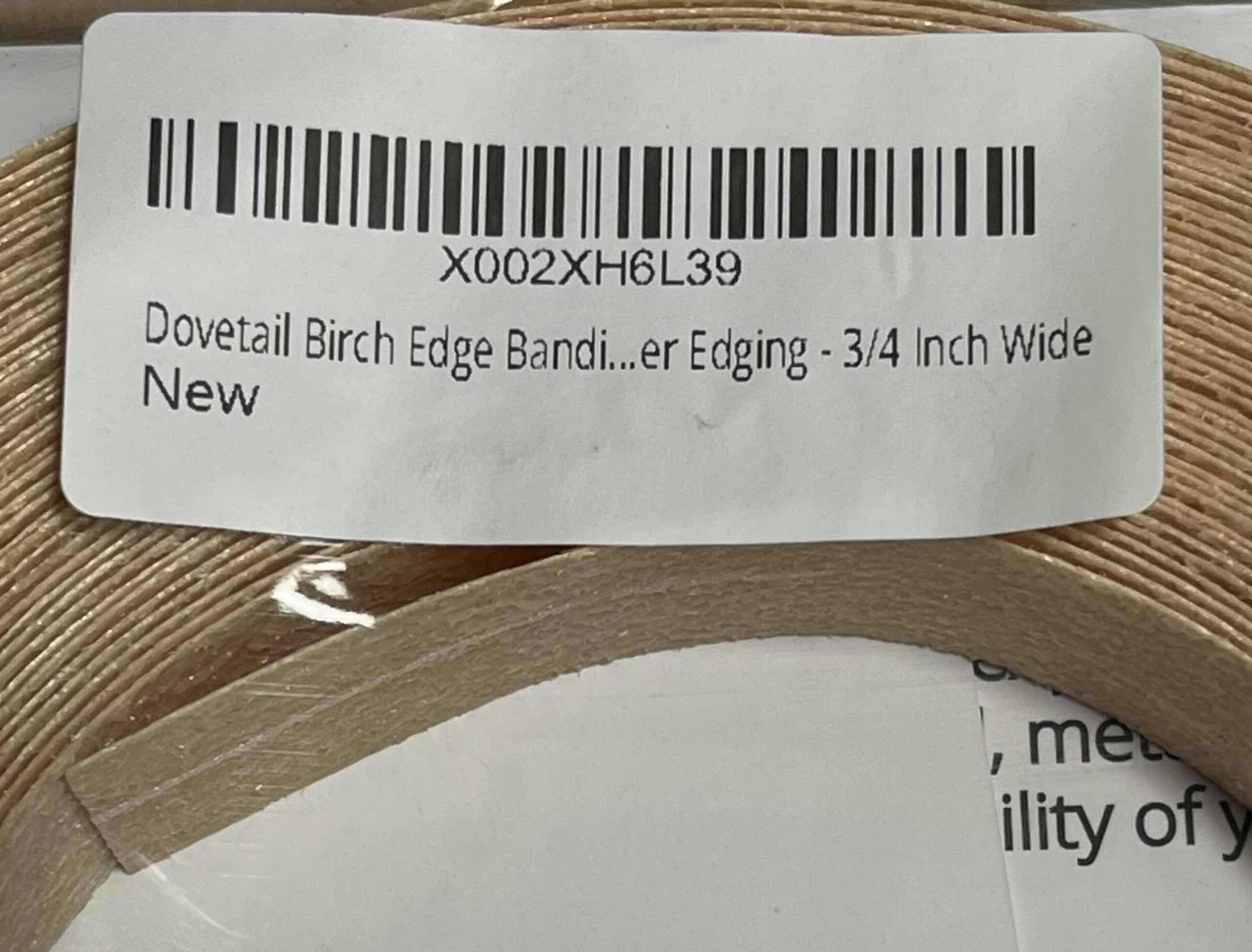 Photo 1 of NEW 10-PACK OF DOVETAIL BIRCH WOOD VENEER IRON ON BANDING TAPE ROLLS 0.75” X 50’
