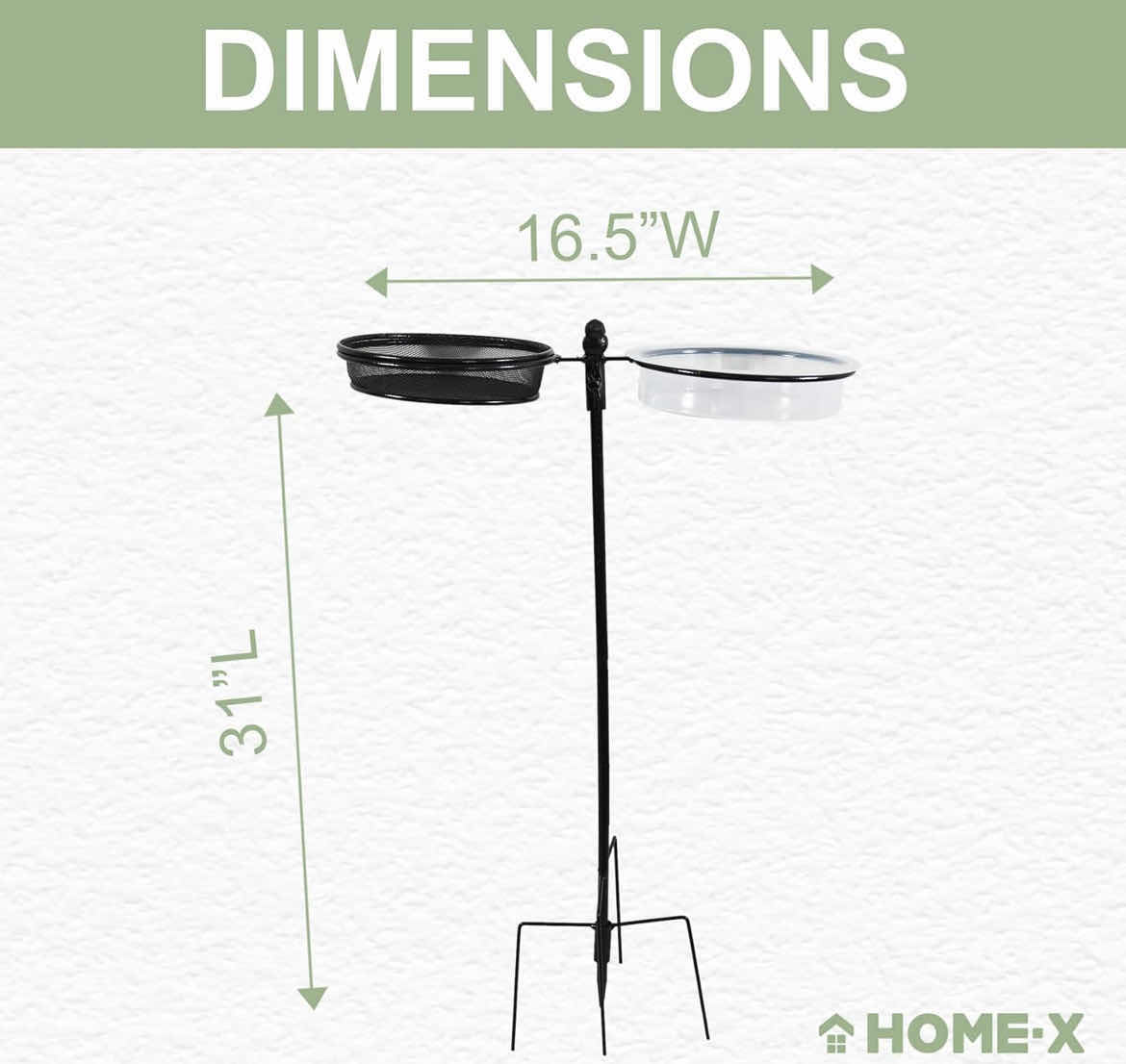 Photo 1 of NEW PALLET OF HOME X DUAL BIRD FEEDER & BATH STAND (10PCS PER CASE/18 CASES)