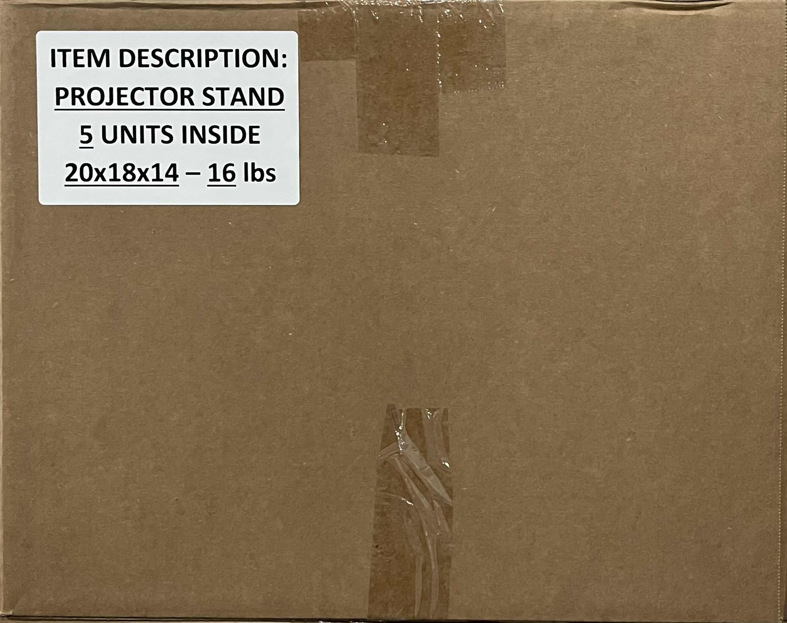 Photo 1 of NEW CASE OF TOP PERCH PORTABLE LAPTOP/PROJECTOR TRIPOD STANDS WITH ADJUSTABLE HEIGHTS 18.5”- 42.5” 6.5LBS CAP (5 PER CASE)