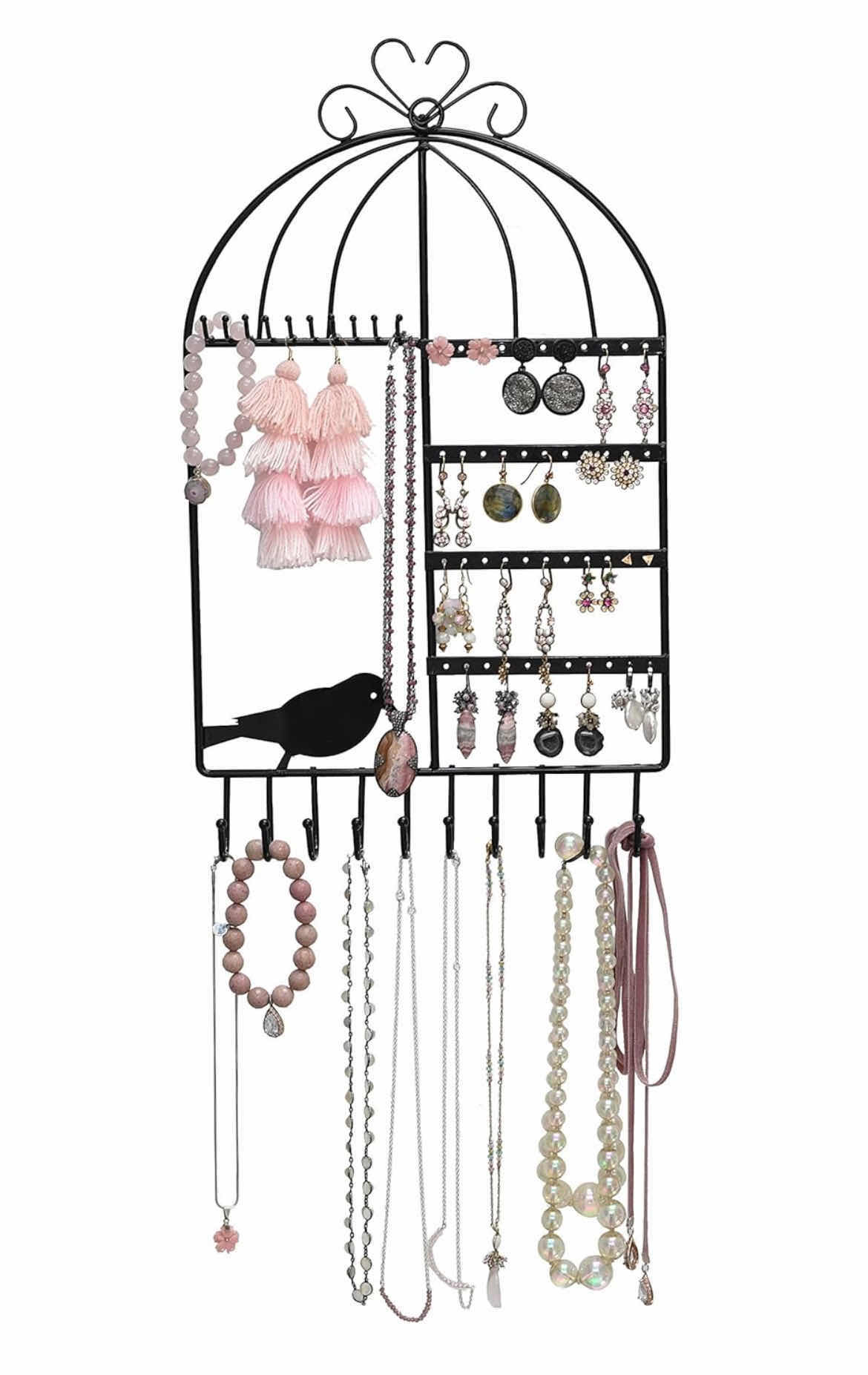 Photo 1 of NEW CASE OF ARAB BLACK BIRD CAGE JEWELRY STAND (20PCS PER CASE)