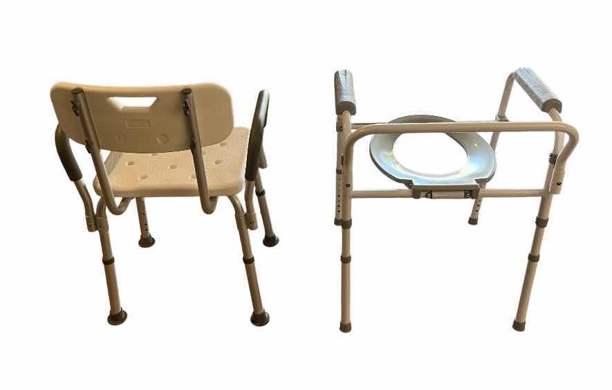 Photo 1 of GUARDIAN SHOWER CHAIR MDS89745RA & GUARDIAN TOILET SAFETY COMMODE G1-200LX1