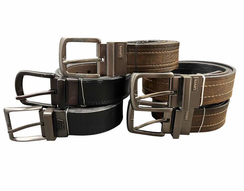 Photo 1 of LEVI’S REVERSIBLE LEATHER BELTS MENS SIZE 40”-44” (5)