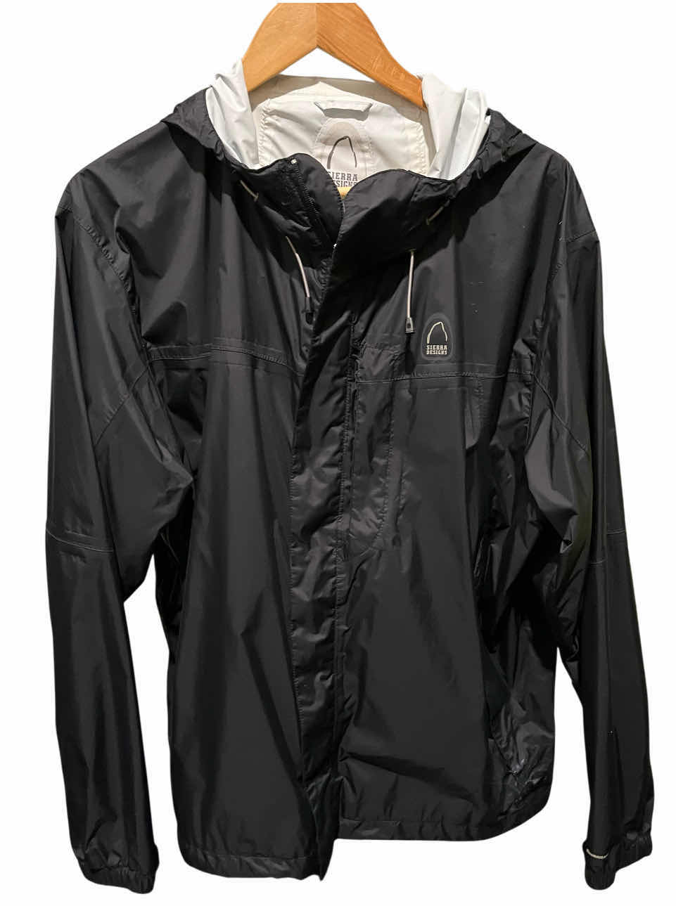 Photo 1 of SIERRA DESIGN HURRICANE BLACK HOODED RAIN/WIND JACKET MENS XL