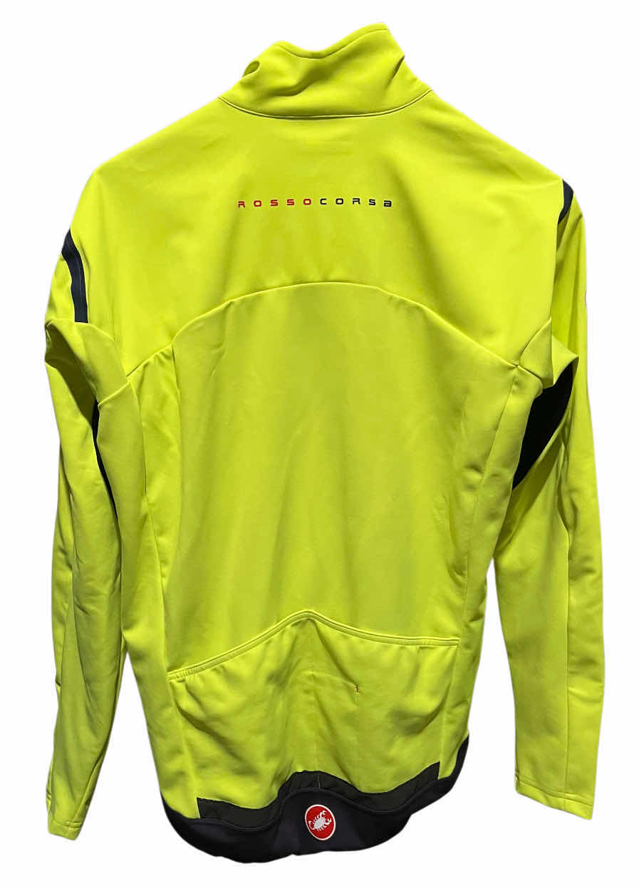 Photo 1 of CASTELLI PERFETTO GORE-TEX INFINIUM FLUORESCENT YELLOW CYCLING JACKET MENS 2XL