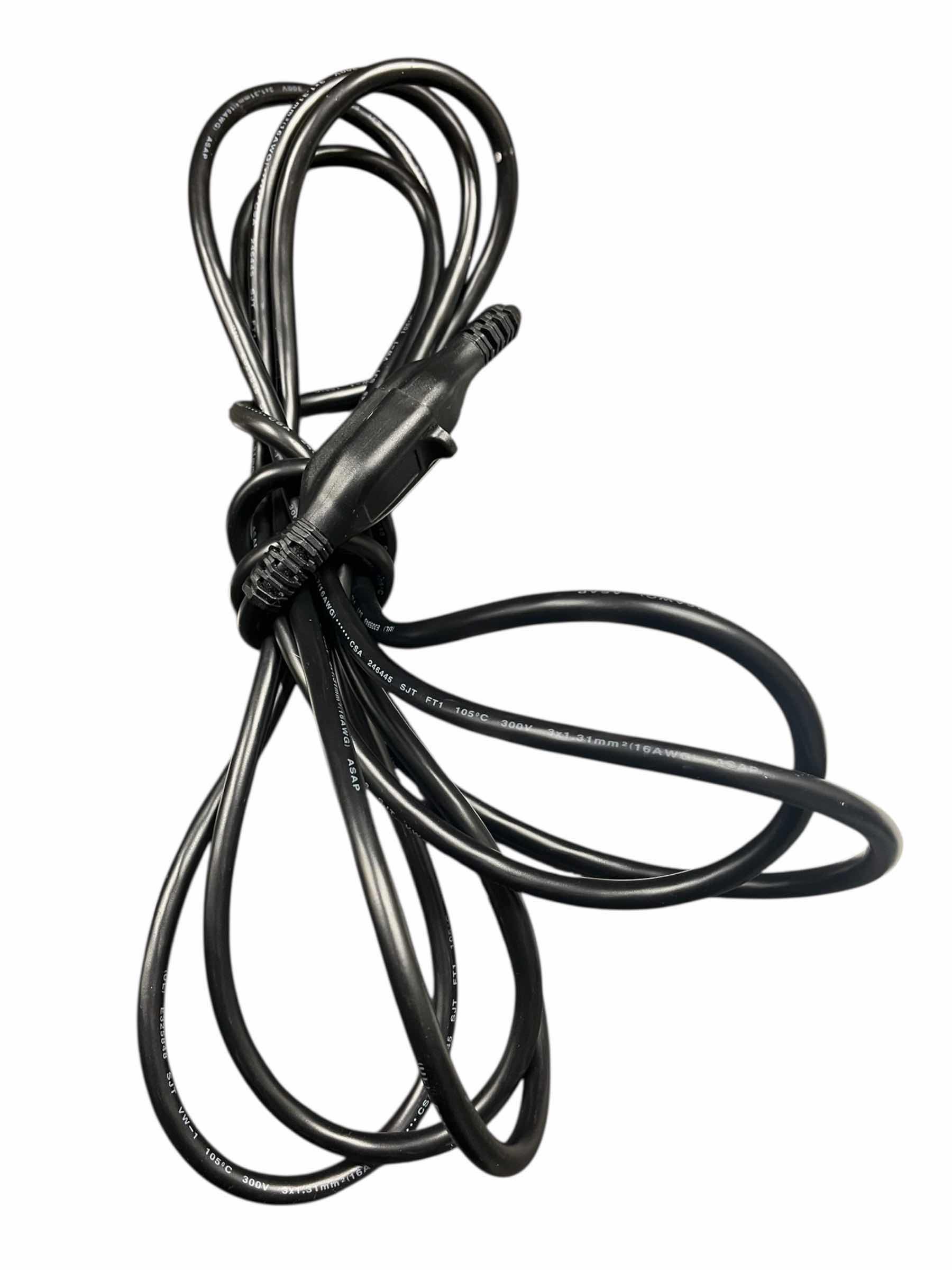 Photo 1 of BLACK EXTENSION CORDS 1’, 2’, 12’ (6)