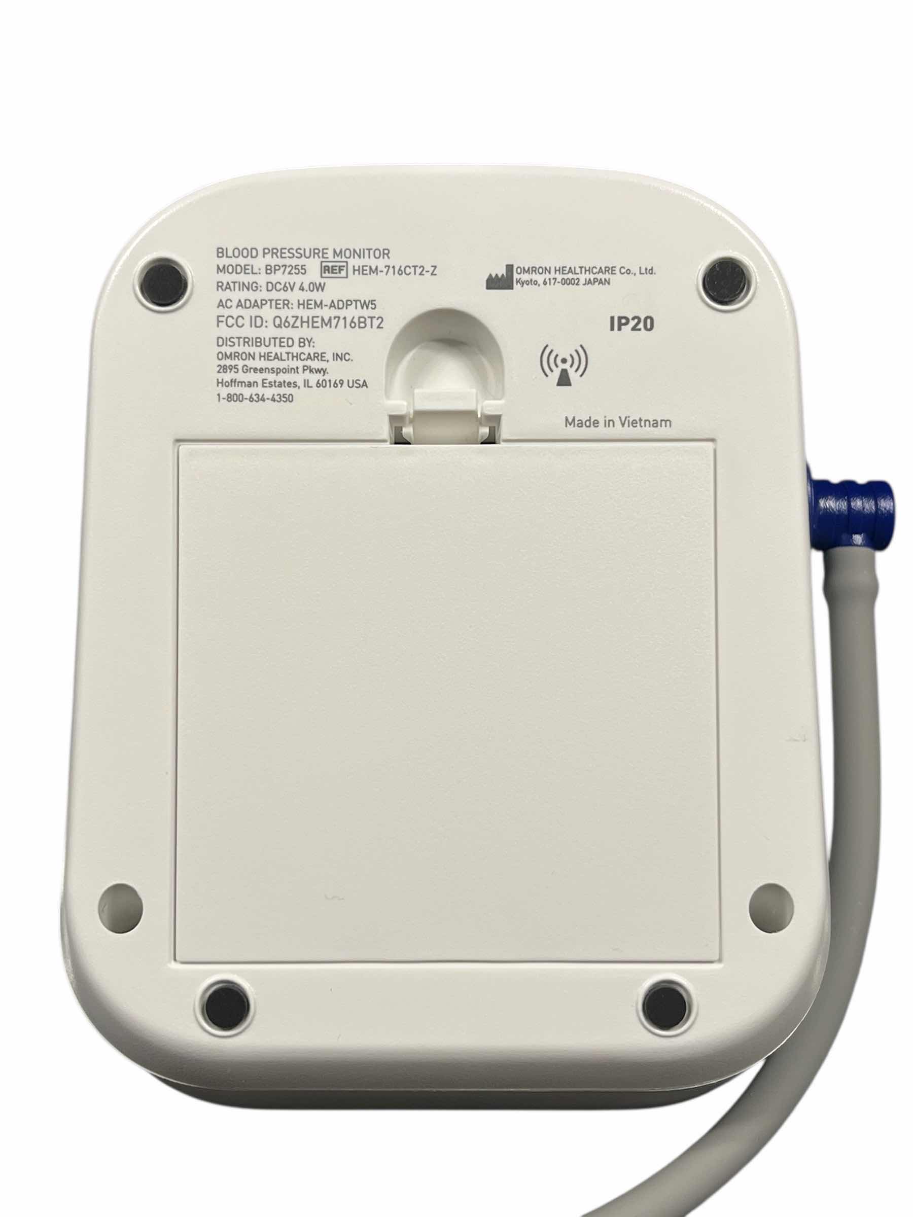 Photo 1 of OMRON BLOOD PRESSURE MONITOR BP7255
