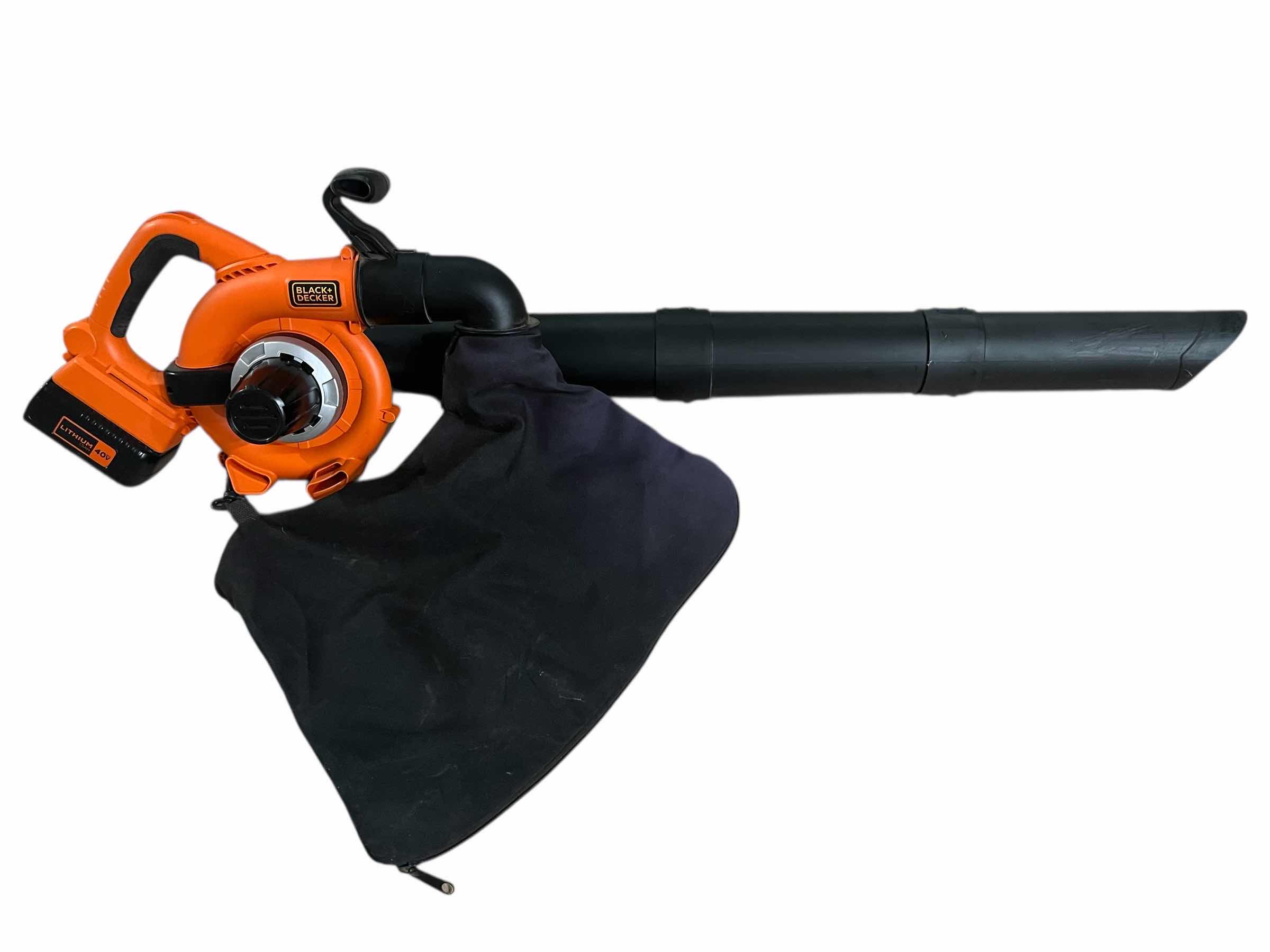 Photo 1 of BLACK & DECKER 40VOLT BLOWER/VACUUM LSWV36 W 40VOLT BATTERY & CHARGER