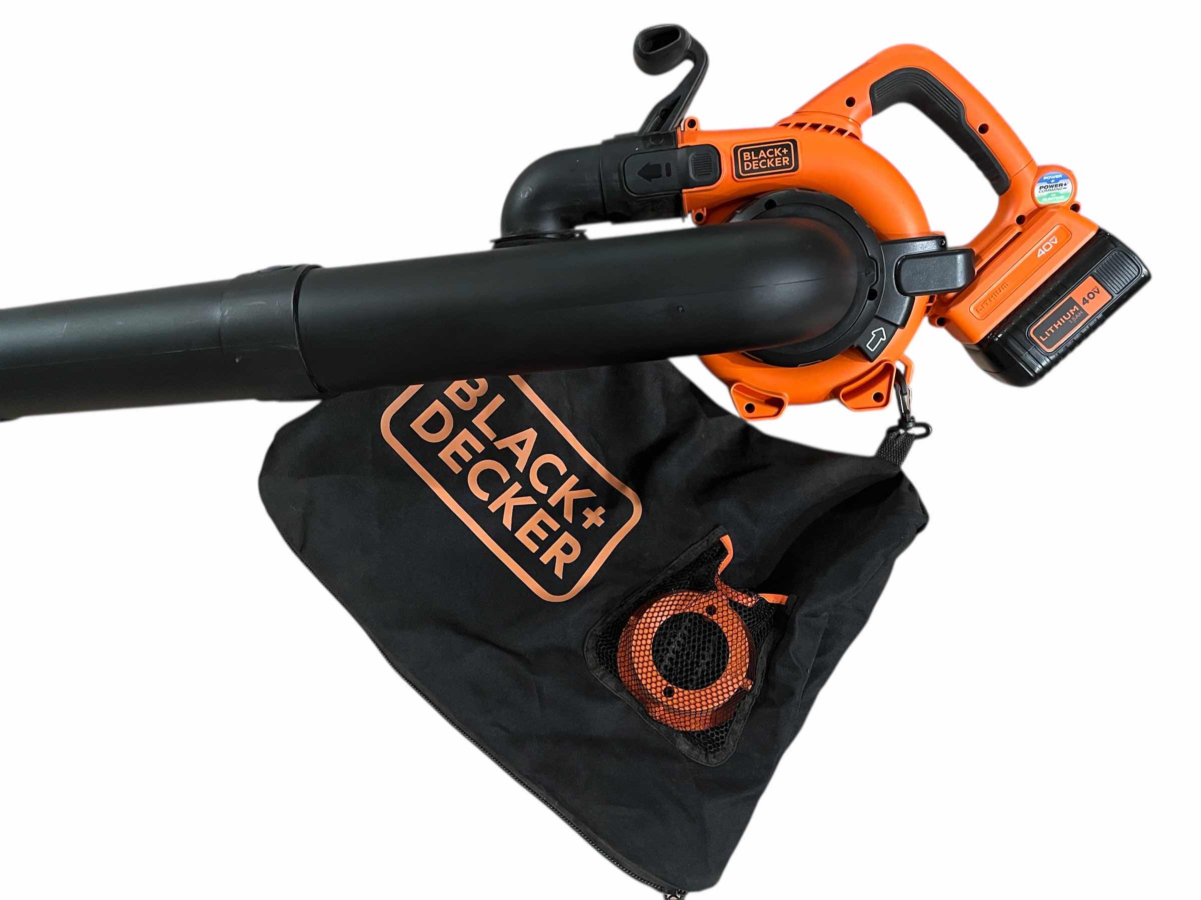 Photo 1 of BLACK & DECKER 40VOLT BLOWER/VACUUM LSWV36 W 40VOLT BATTERY & CHARGER