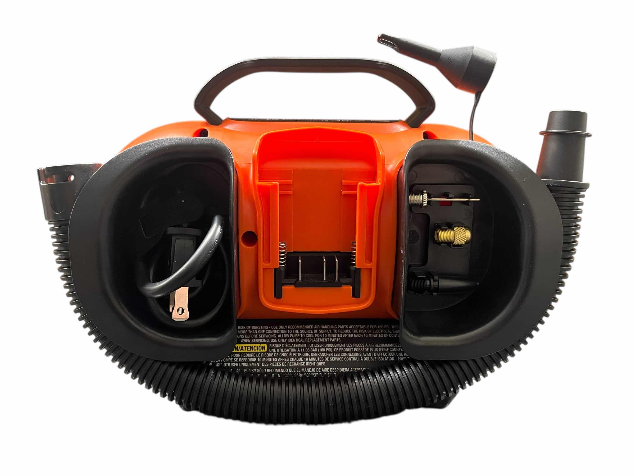 Photo 1 of BLACK & DECKER INFLATOR 20VOLT AIR COMPRESSOR BDINF20 (TOOL ONLY)