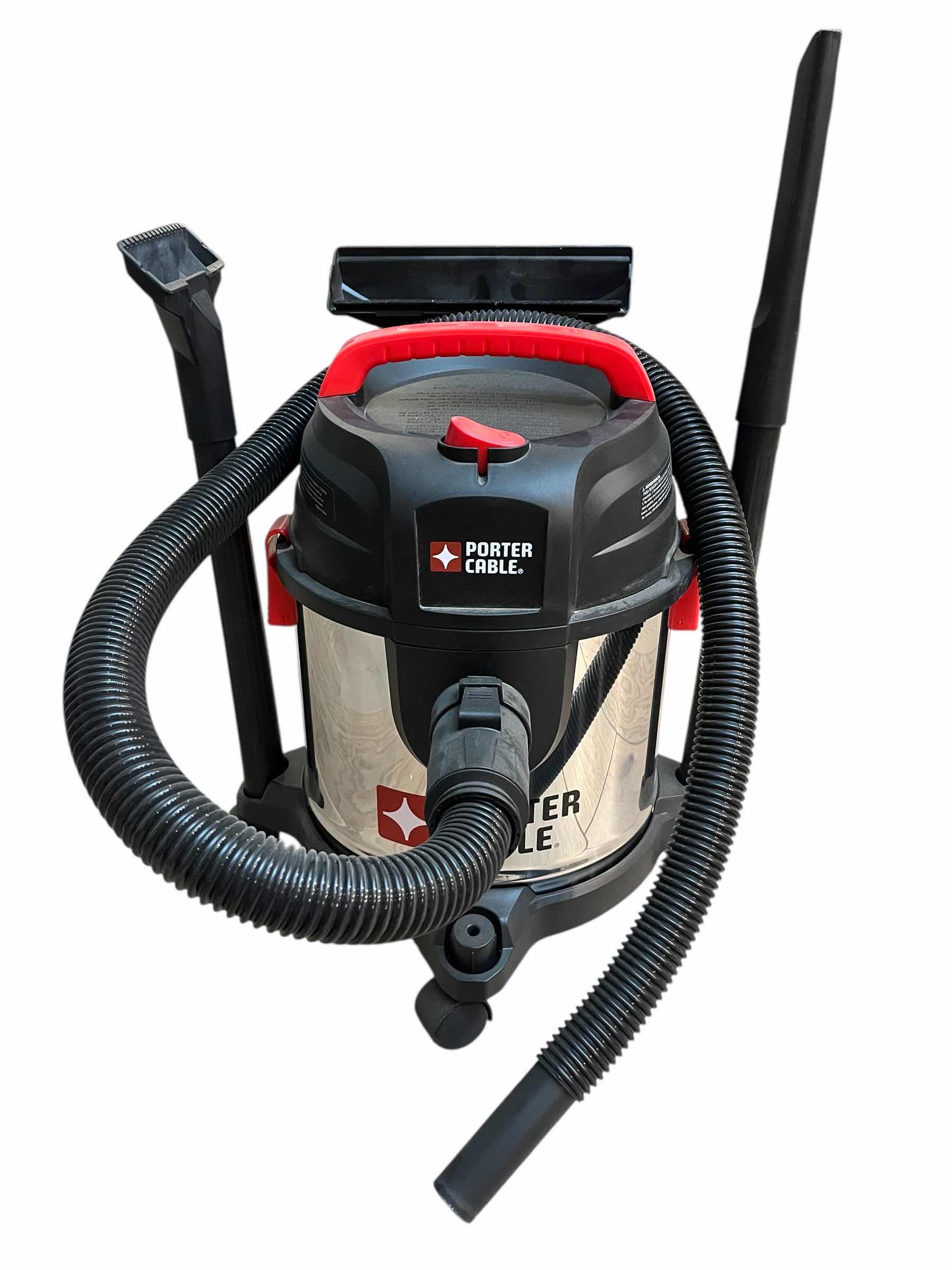 Photo 1 of PORTER CABLE STAINLESS STEEL 4GAL WET/DRY VACUUM PCX18301
