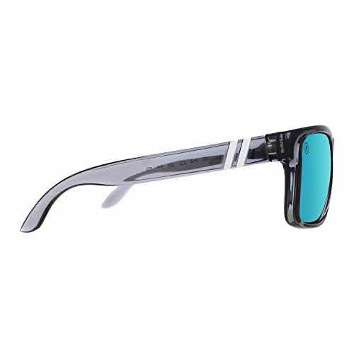 Photo 1 of BLENDERS EYEWEAR CANYON UV PROTECTION GLOSS CRYSTAL GREY FRAME & BLUE POLARIZED SUNGLASSES W BLUE PALM TREE CASE (UNISEX)