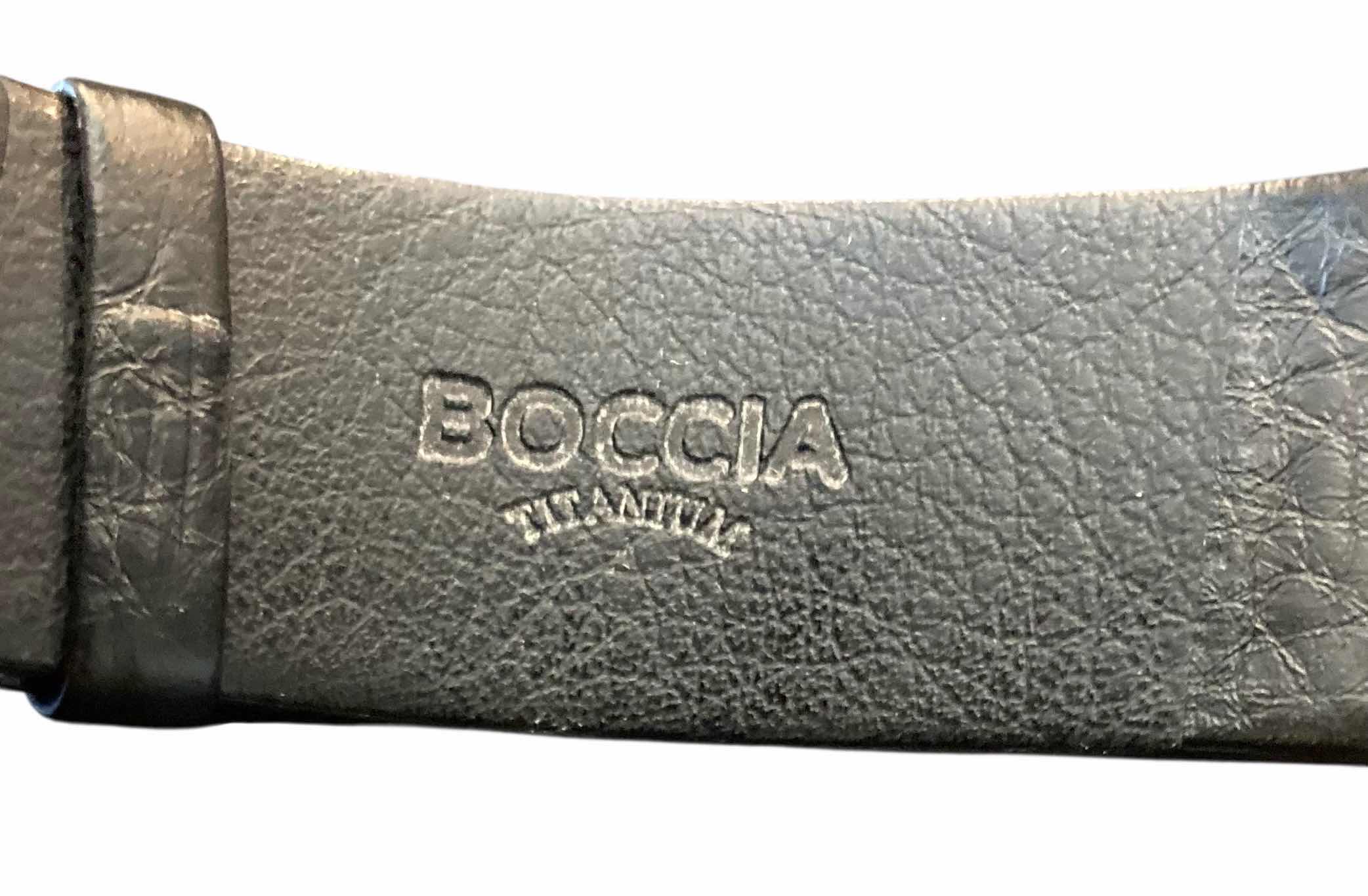 Photo 1 of BOCCIA TITANIUM 3622-01 MEN’S QUARTS WATCH W TITANIUM CASE & BLACK LEATHER STRAP