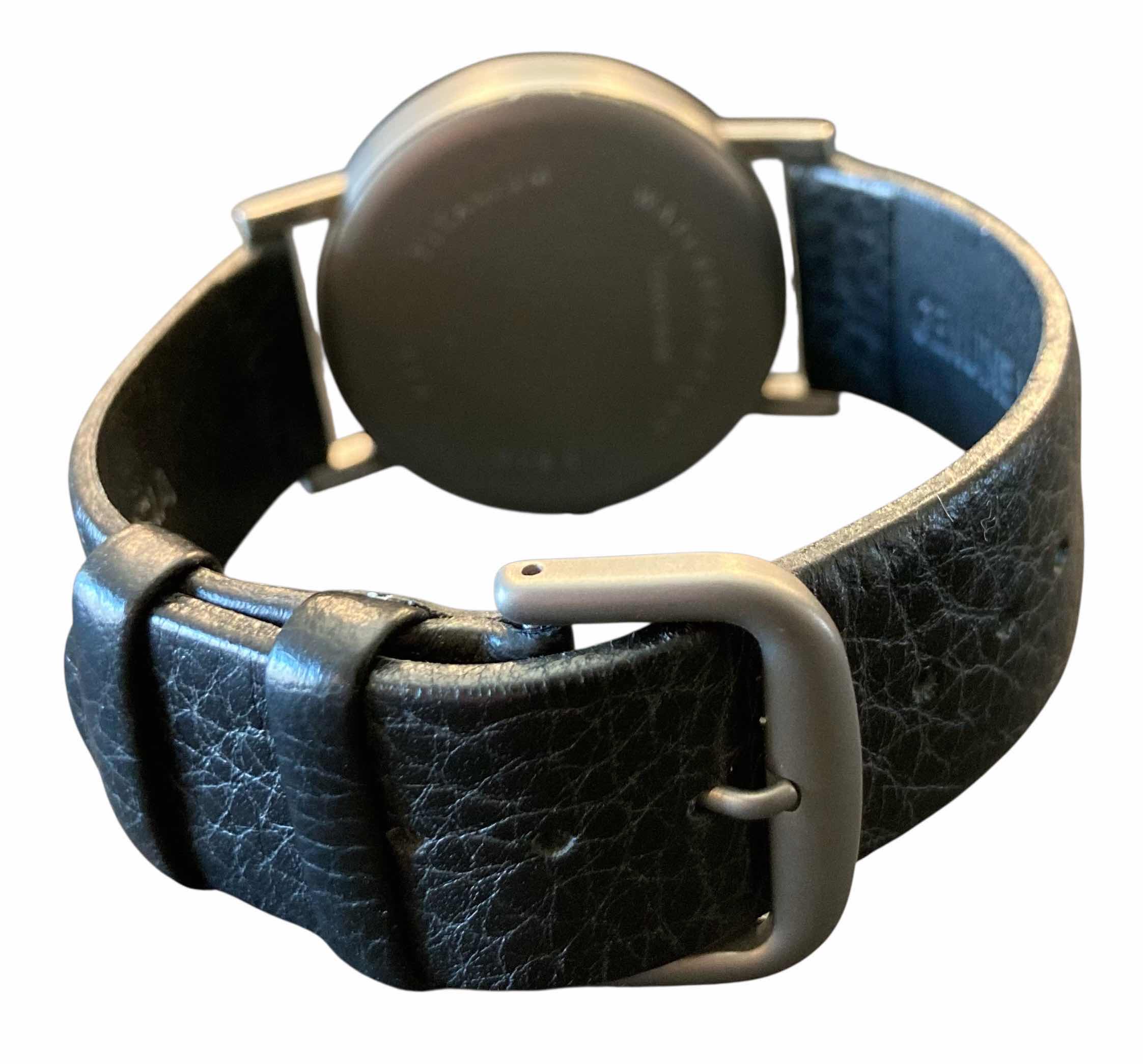 Photo 1 of BOCCIA TITANIUM 3622-01 MEN’S QUARTS WATCH W TITANIUM CASE & BLACK LEATHER STRAP