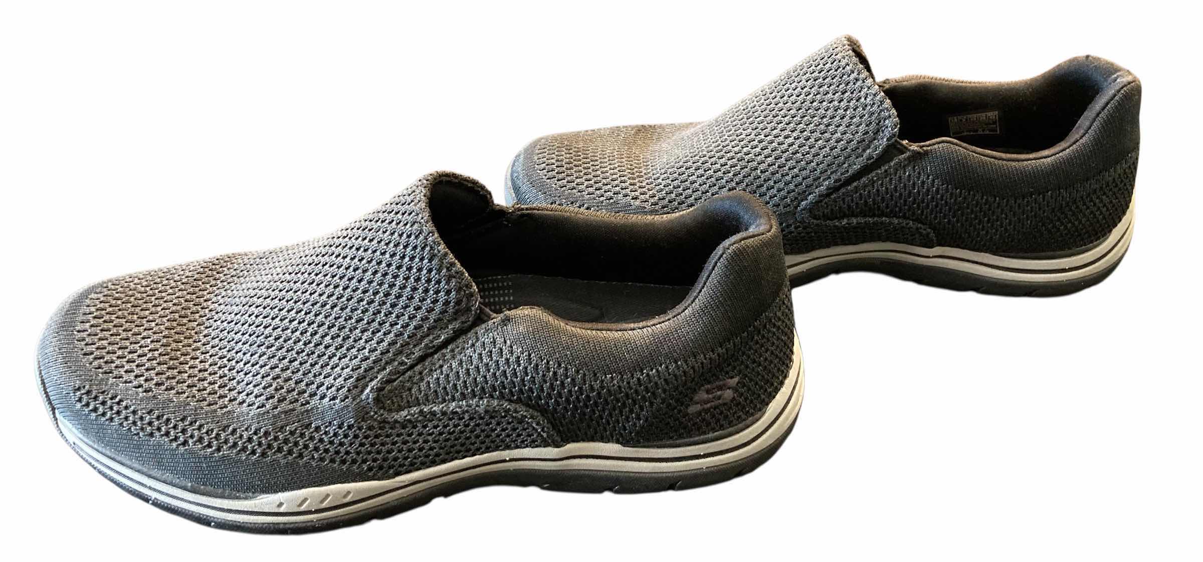 Photo 1 of SKECHERS RELAX FIT DARK GREY MENS SLIP ON LOAFERS SIZE 10