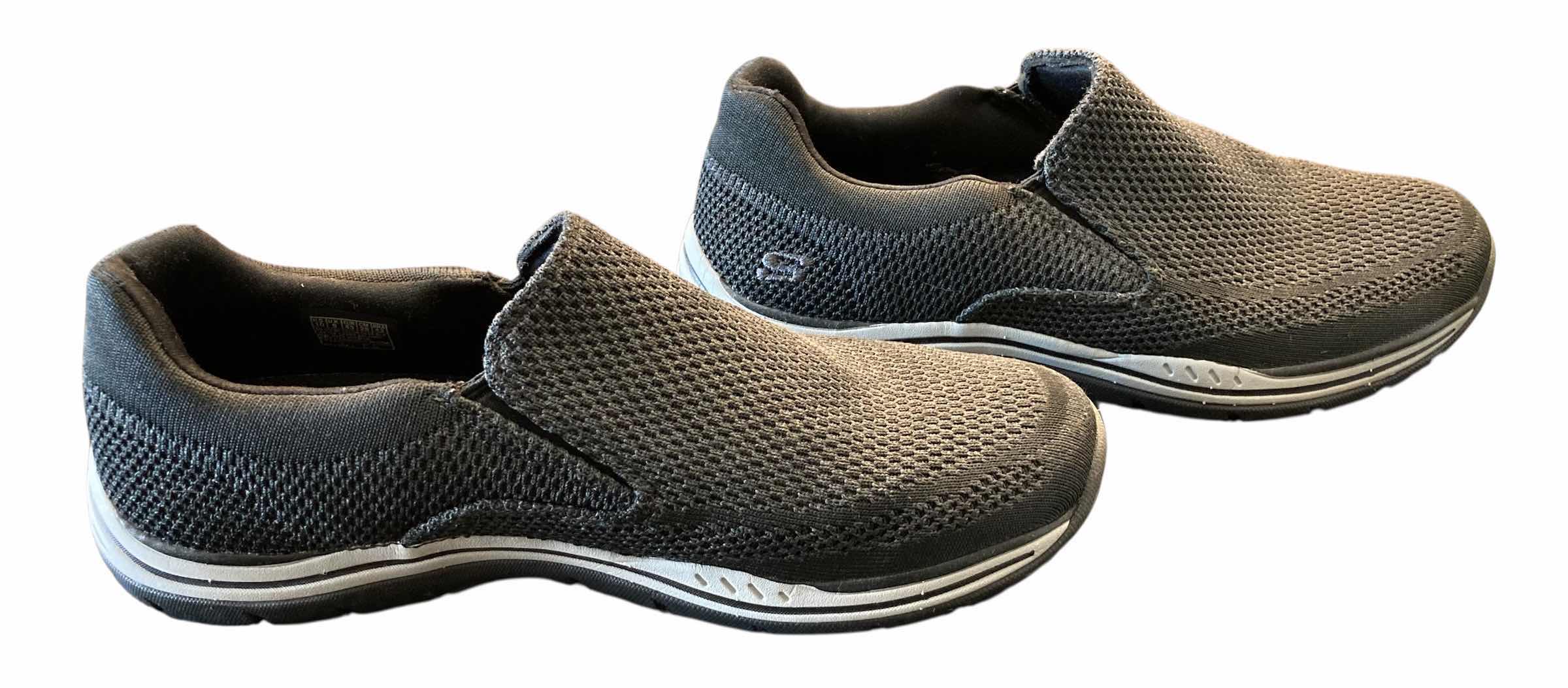 Photo 1 of SKECHERS RELAX FIT DARK GREY MENS SLIP ON LOAFERS SIZE 10