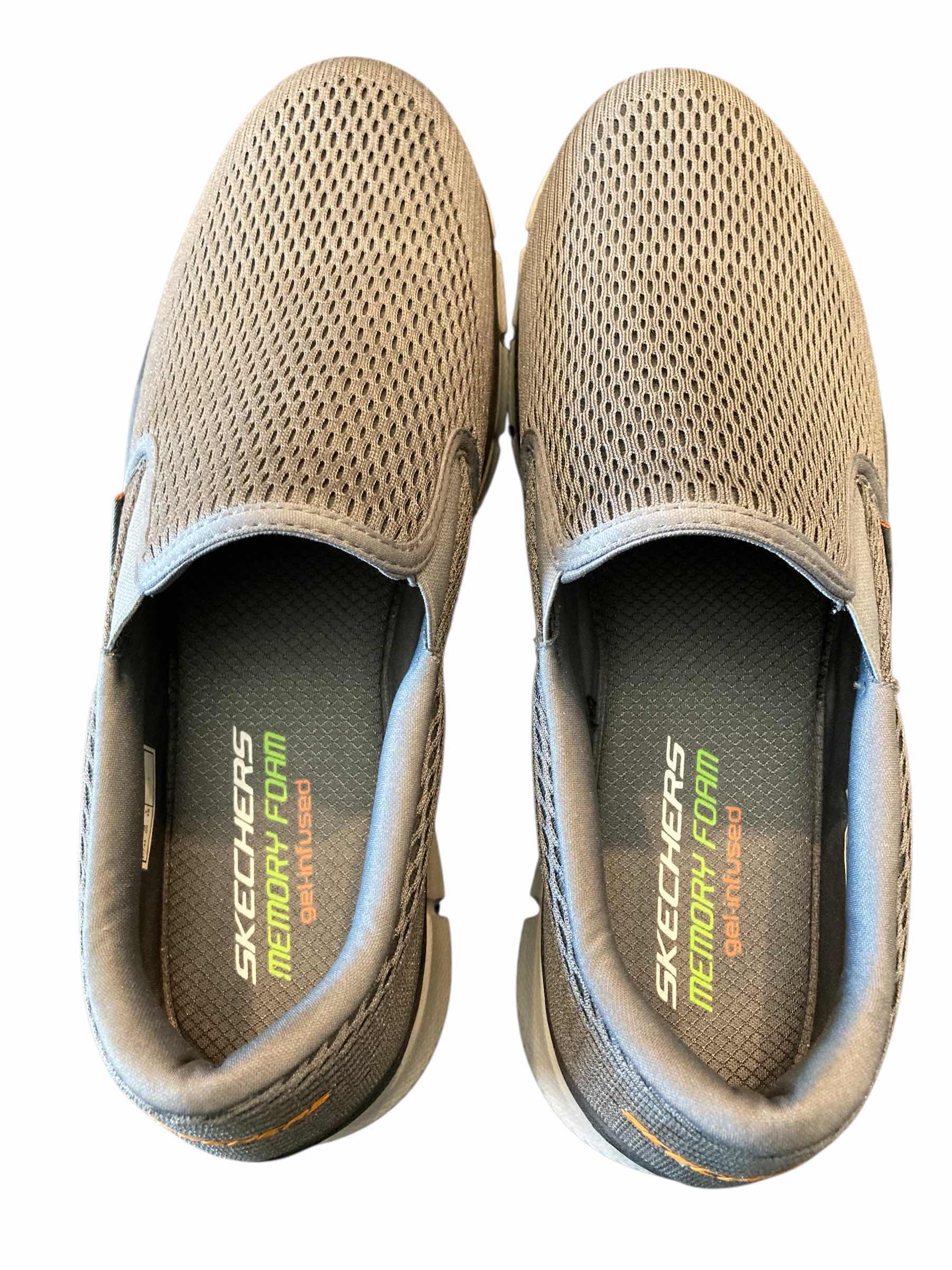 Photo 1 of SKECHERS MENS EQUALIZER DOUBLE PLAY SLIP ON GREY WALKING SNEAKERS SIZE 10